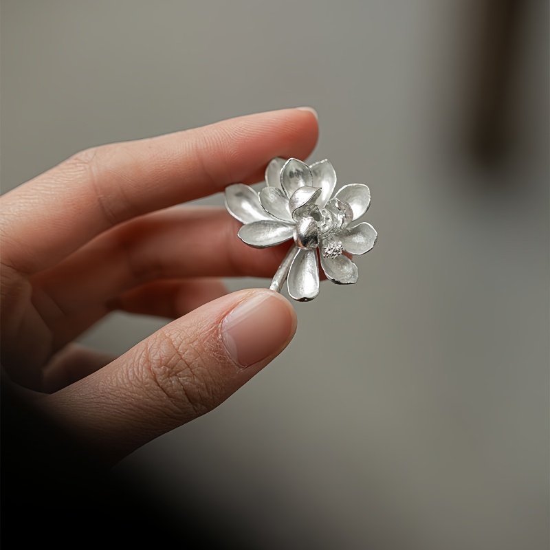 Handmade Pure Tin Lotus Incense Holder