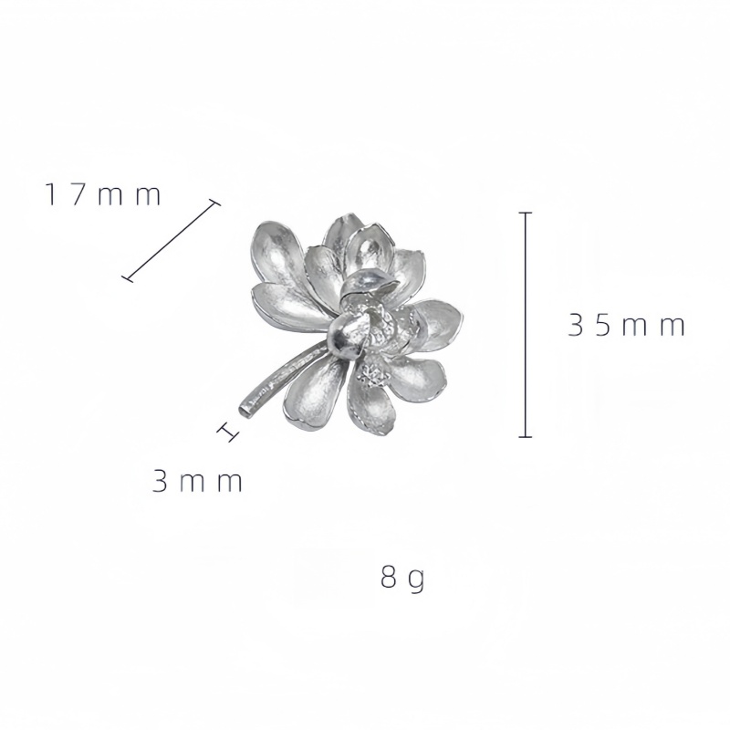 Handmade Pure Tin Lotus Incense Holder