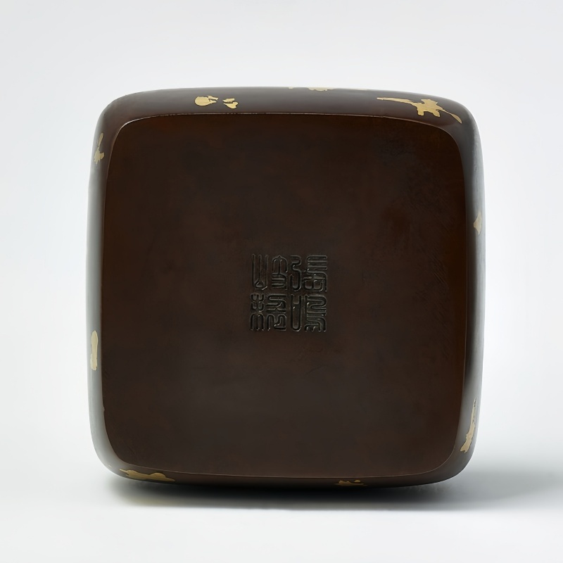 Antique-style Pure Copper Incense Burner with "Double Happiness" Design