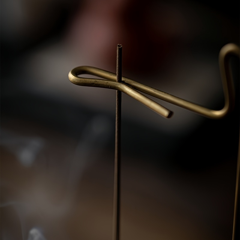 Zen Walnut Wood Hanging Incense Holder with Glass Dome