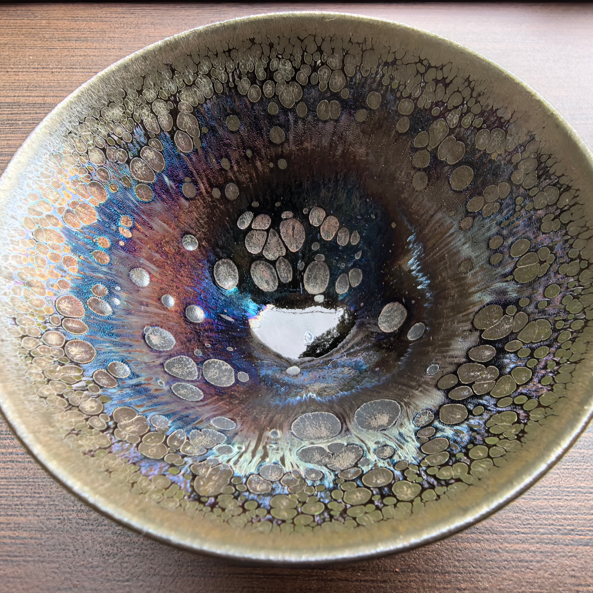 Aurora Chalice of Valhalla wide-mouth Yohen Jian Zhan Tea Cup