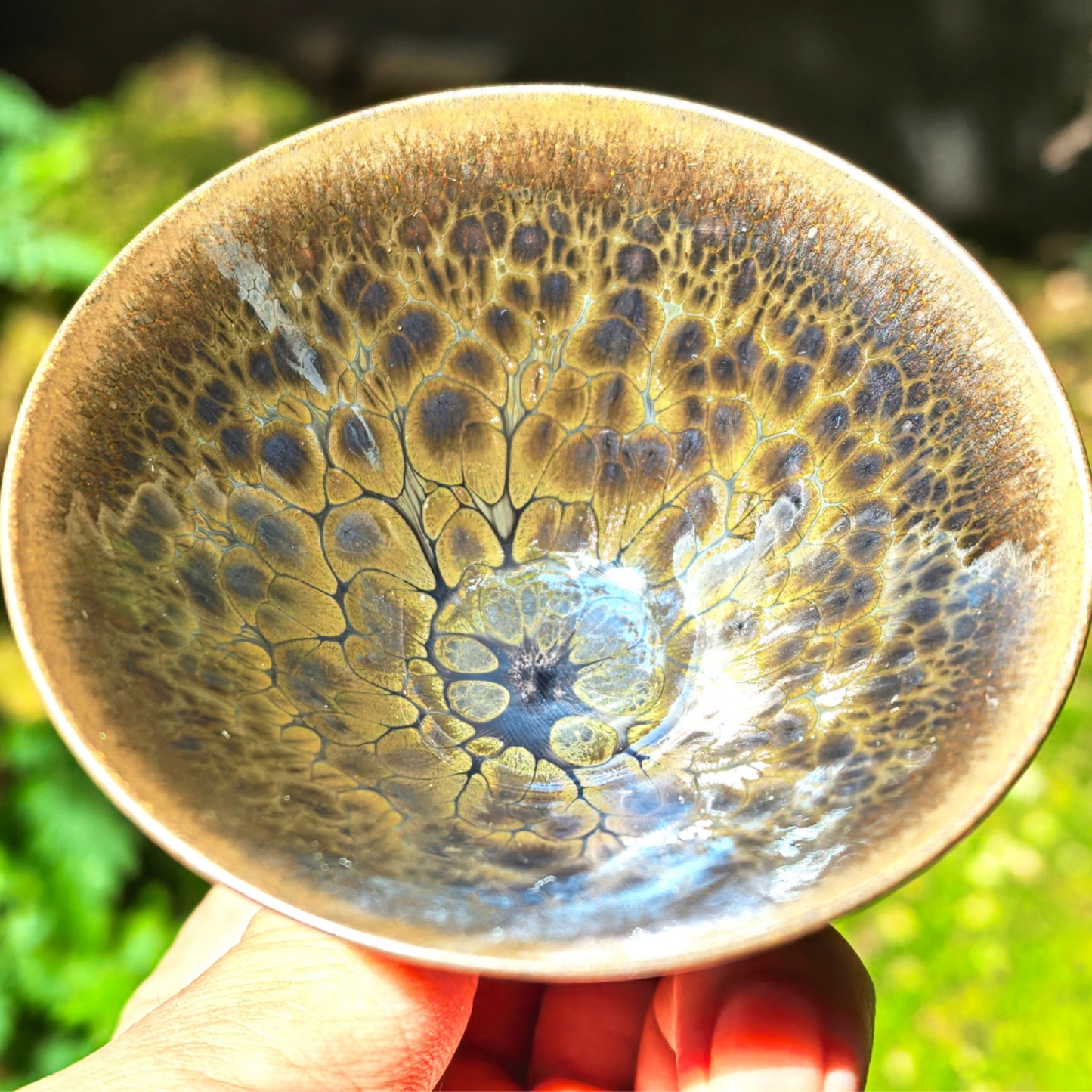 Aurora Dragon's Eye wide-mouth Yohen Jian Zhan Tea Cup