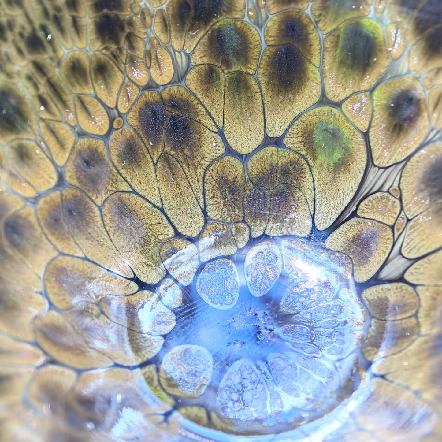 Aurora Dragon's Eye wide-mouth Yohen Jian Zhan Tea Cup