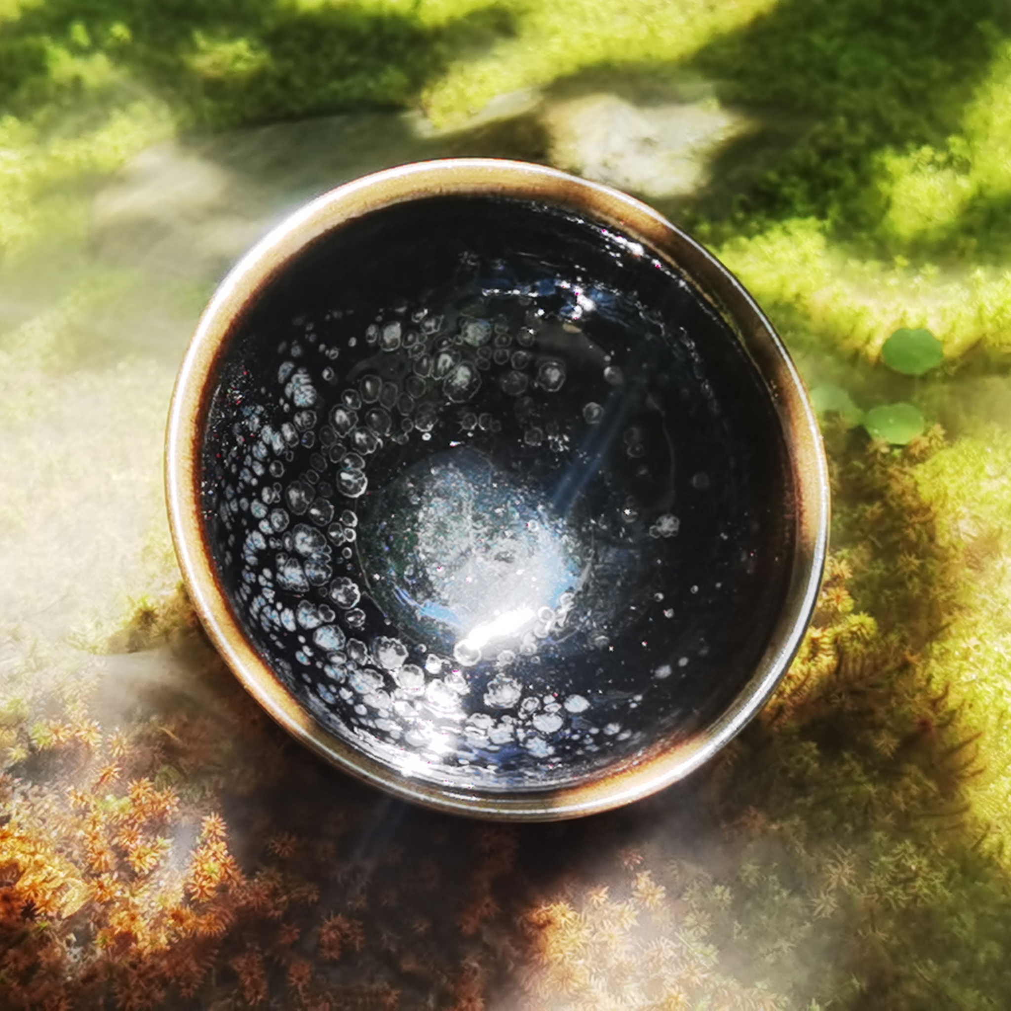 Celestial Orbs of Elysium tied-mouth Yohen Jian Zhan Tea Cup