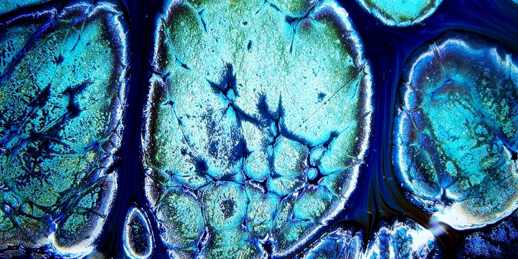 Europa's Azure Mosaics tied-mouth Yohen Jian Zhan Tea Cup