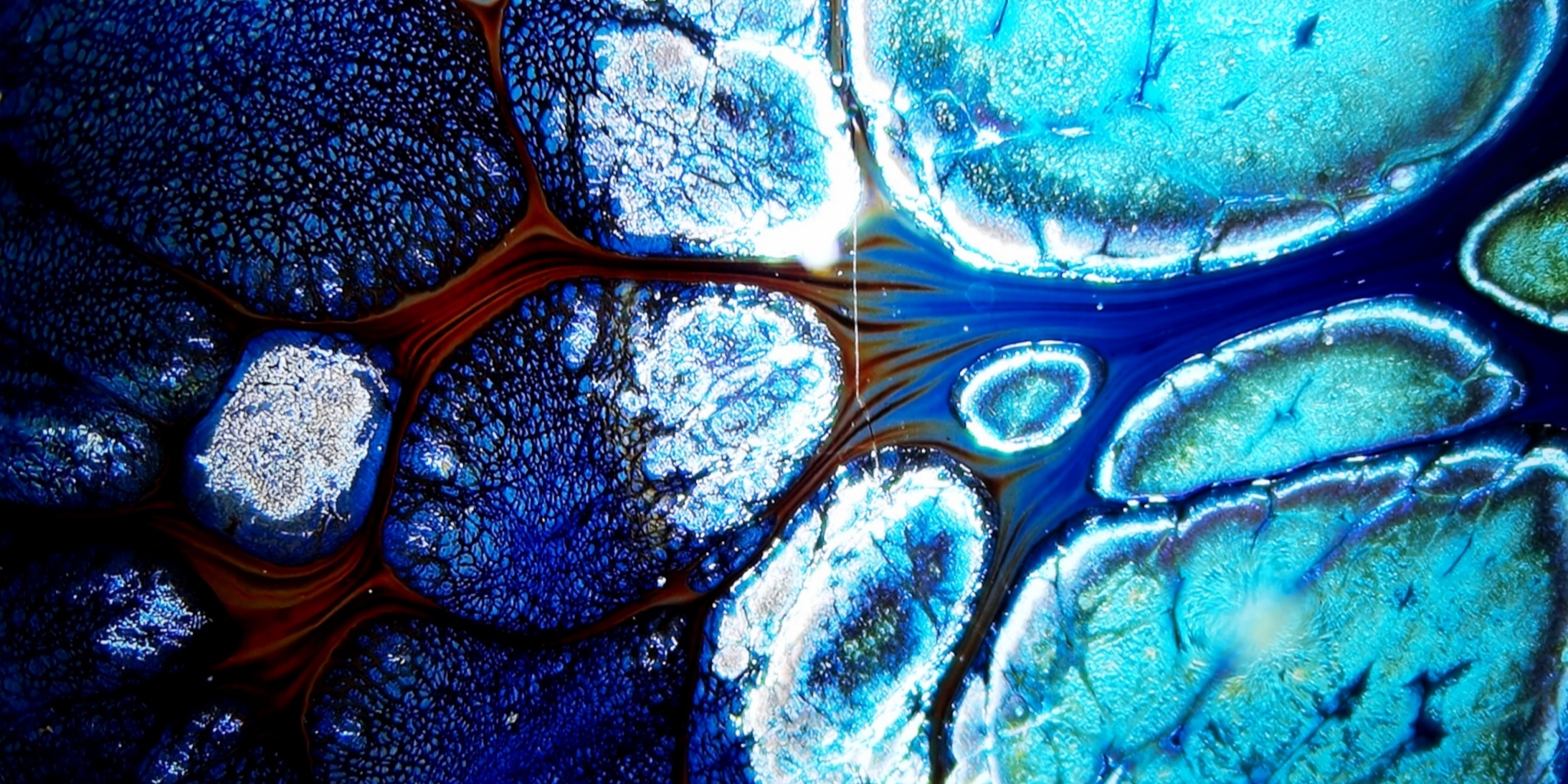 Europa's Azure Mosaics tied-mouth Yohen Jian Zhan Tea Cup