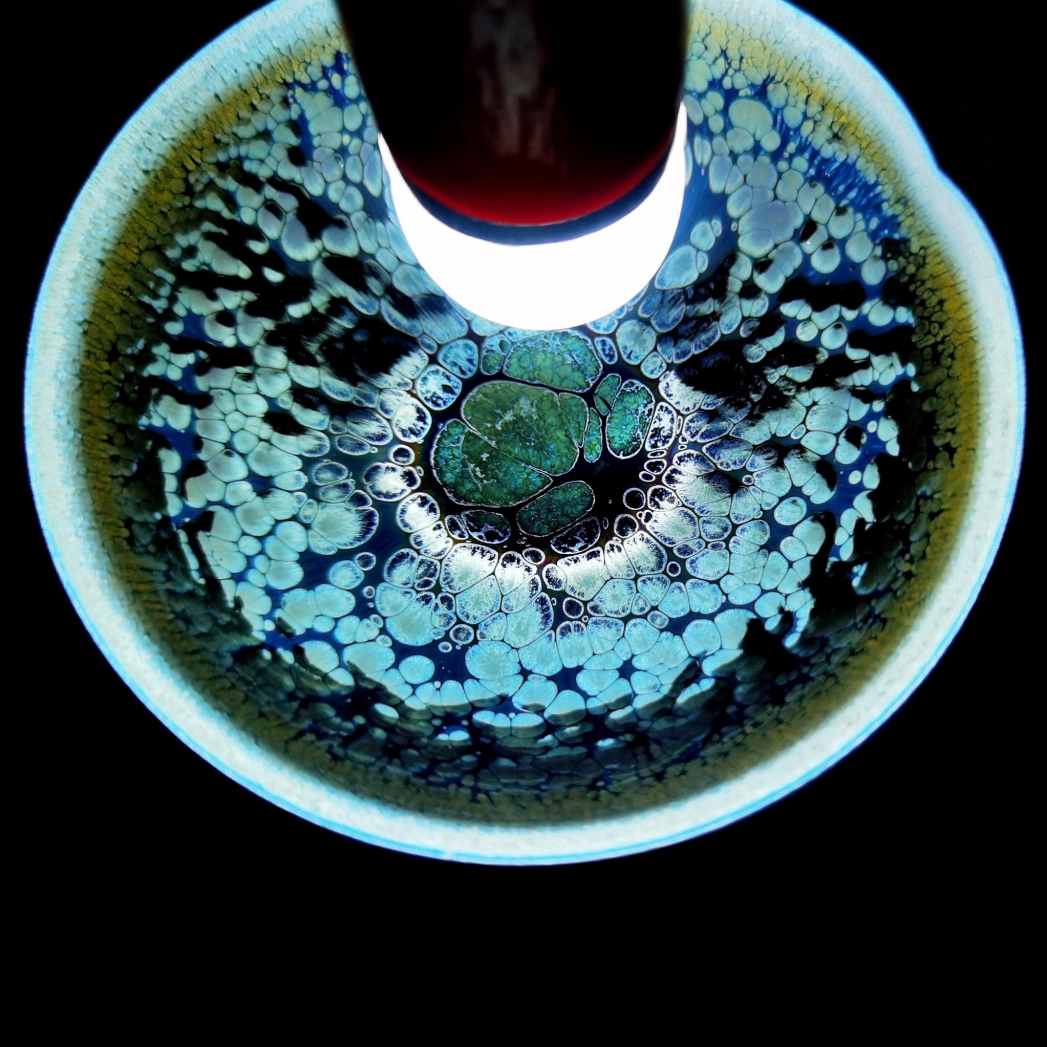 Gaia's Crystal Veins tied-mouth Yohen Jian Zhan Tea Cup