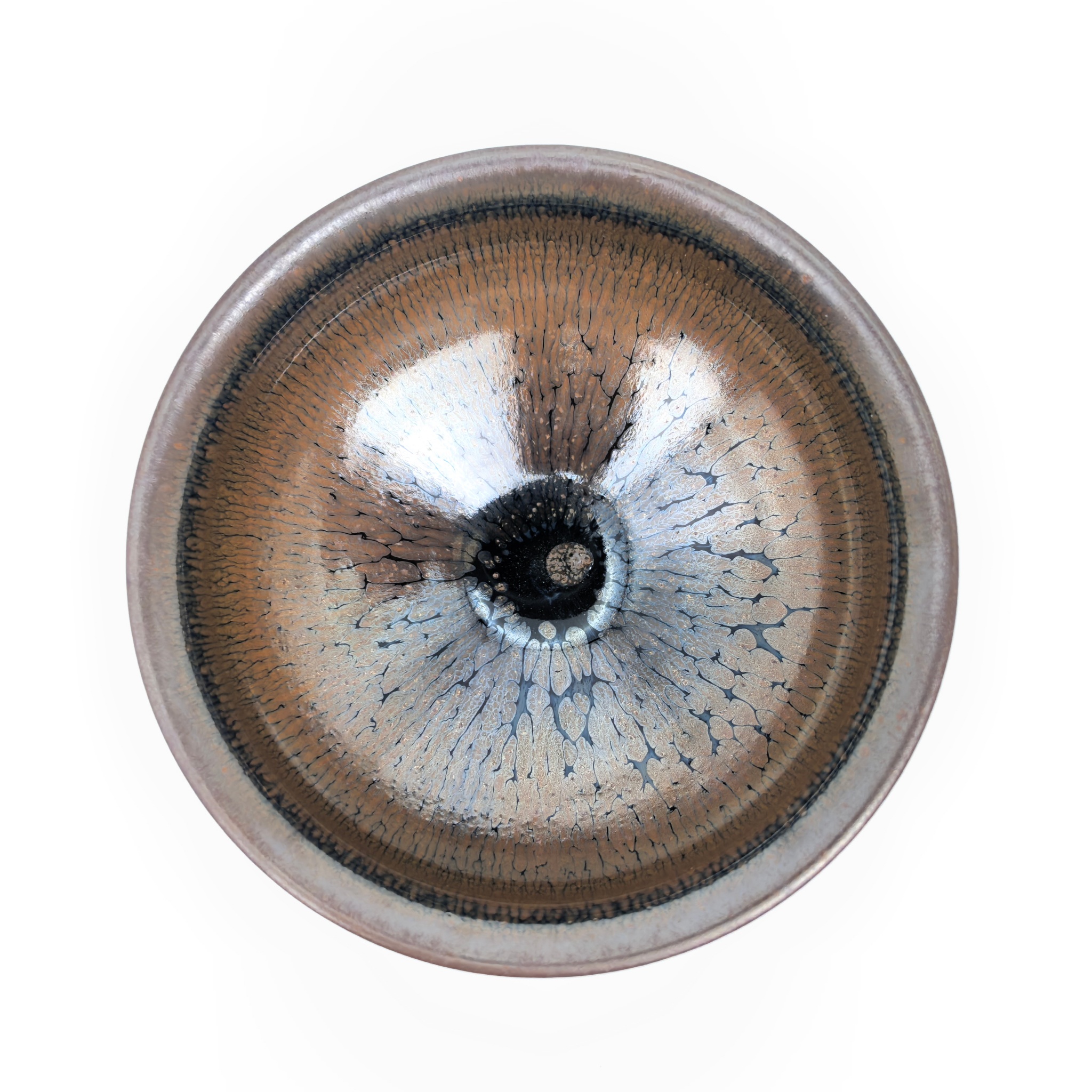 Golden Feather & Stars Partridge Spot tied-mouth Jian Zhan Tea Cup