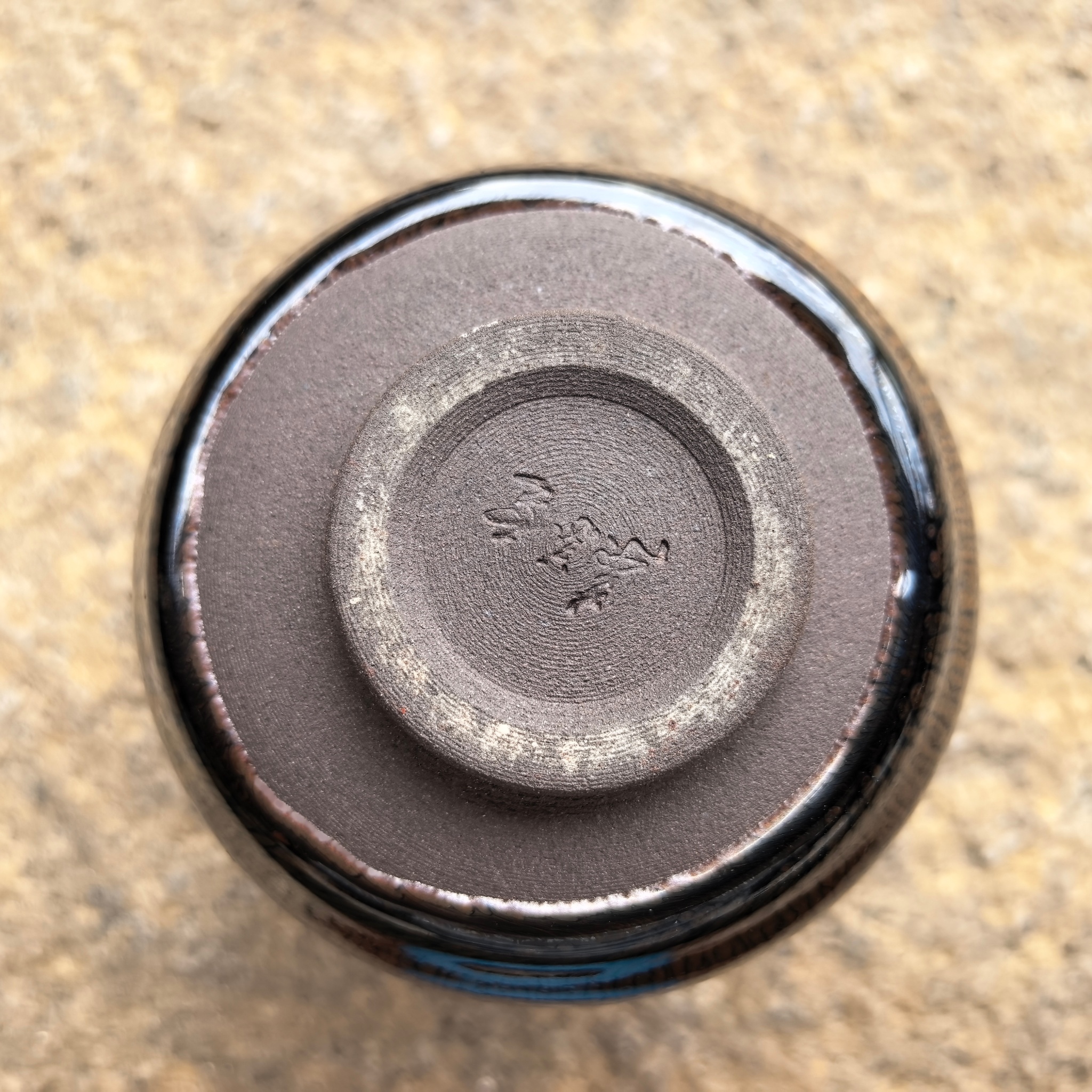 Golden Filigree Hare's Fur Bowl-Shaped Jian Zhan Master Tea Cup