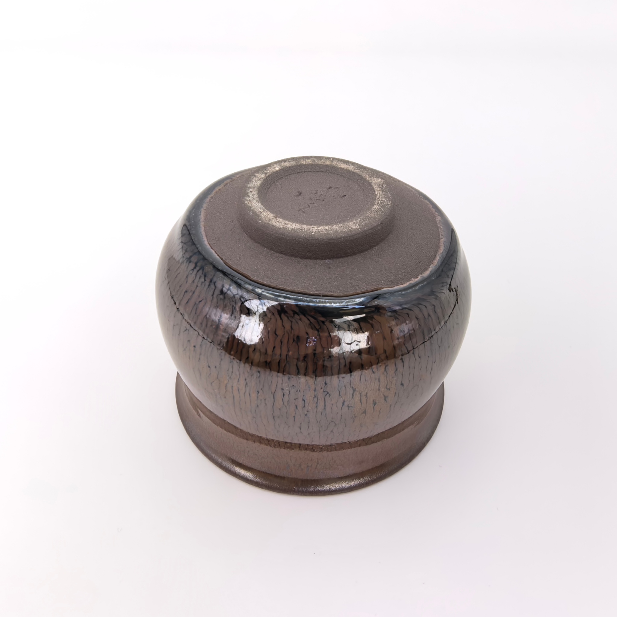 Golden Filigree Hare's Fur Bowl-Shaped Jian Zhan Master Tea Cup