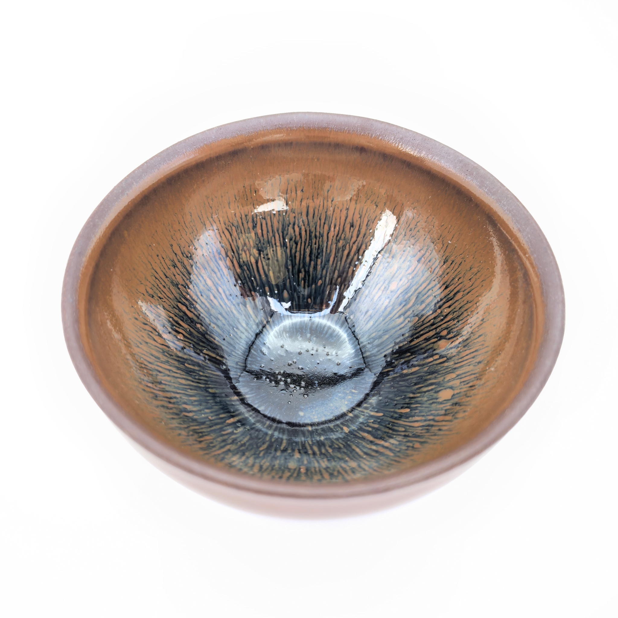 Golden Rhythm Hare's Fur tied-mouth Jian Zhan Tea Cup