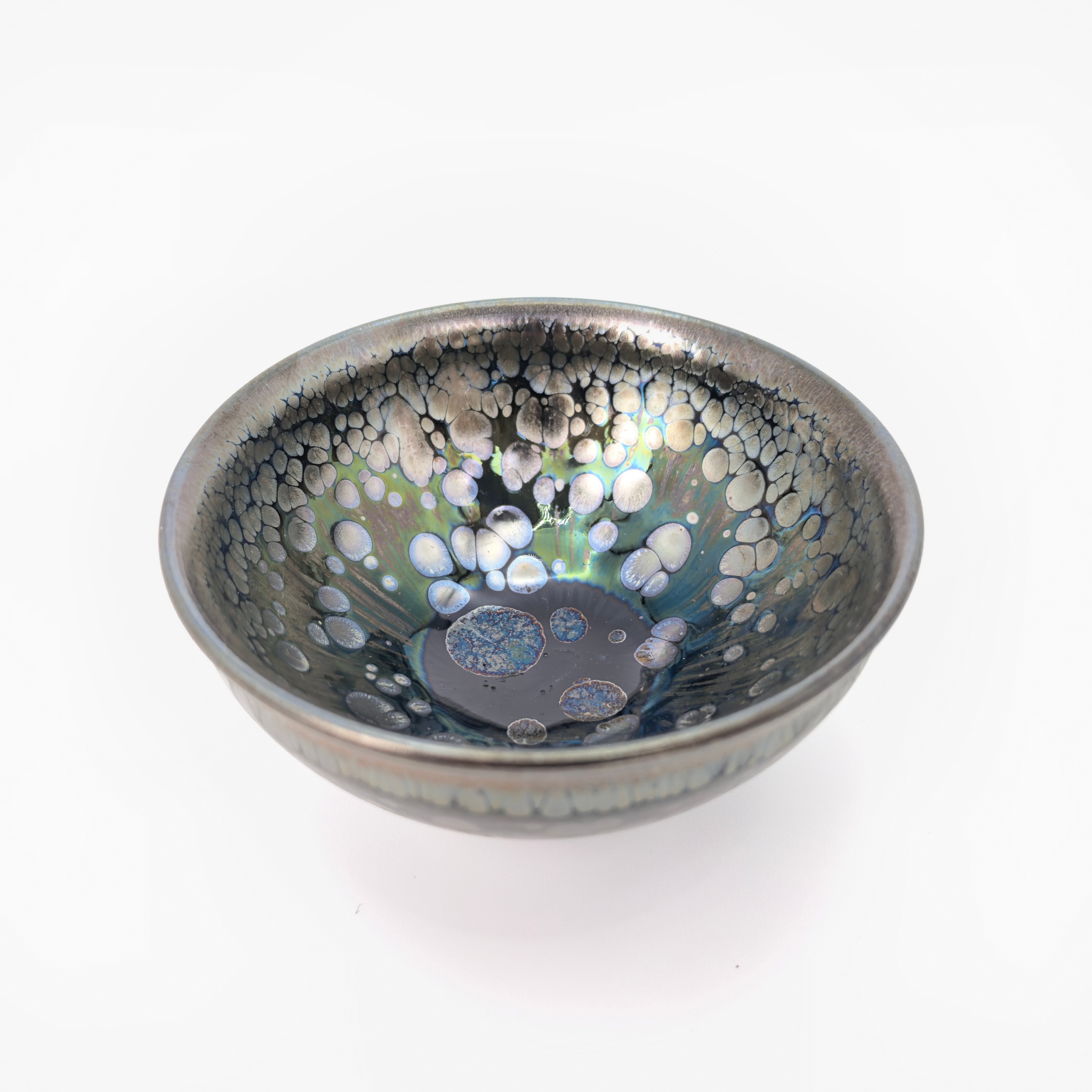 Odin's Sapphire Gaze tied-mouth Yohen Jian Zhan Tea Cup