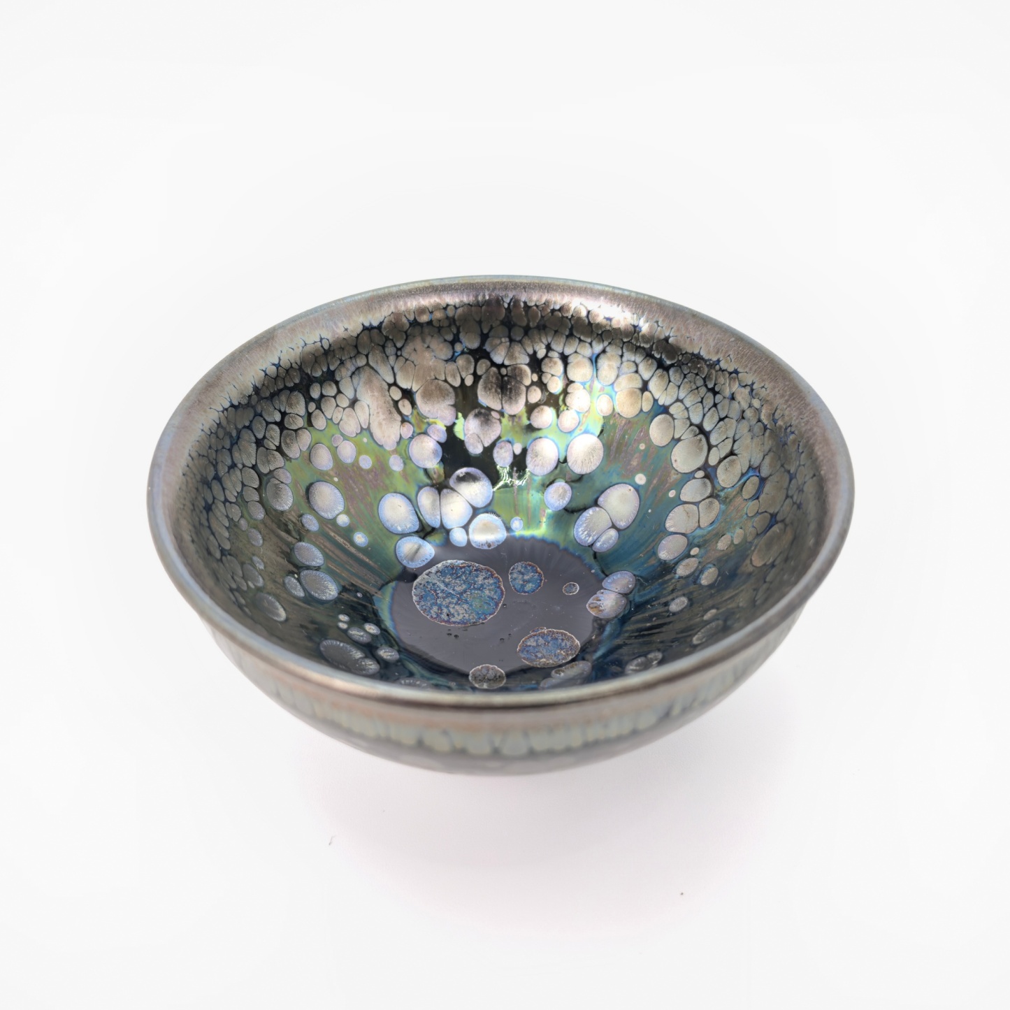 Odin's Sapphire Gaze tied-mouth Yohen Jian Zhan Tea Cup