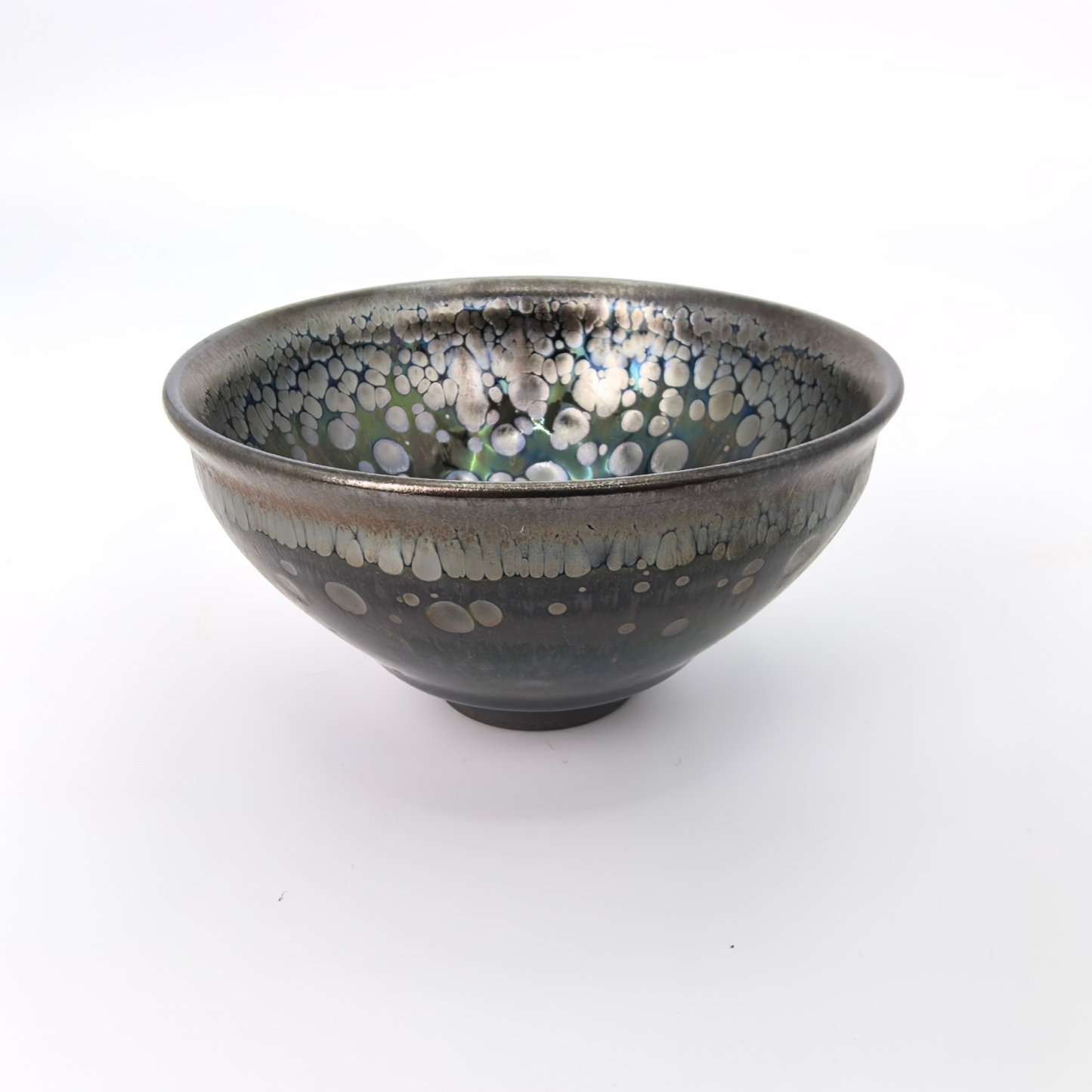 Odin's Sapphire Gaze tied-mouth Yohen Jian Zhan Tea Cup