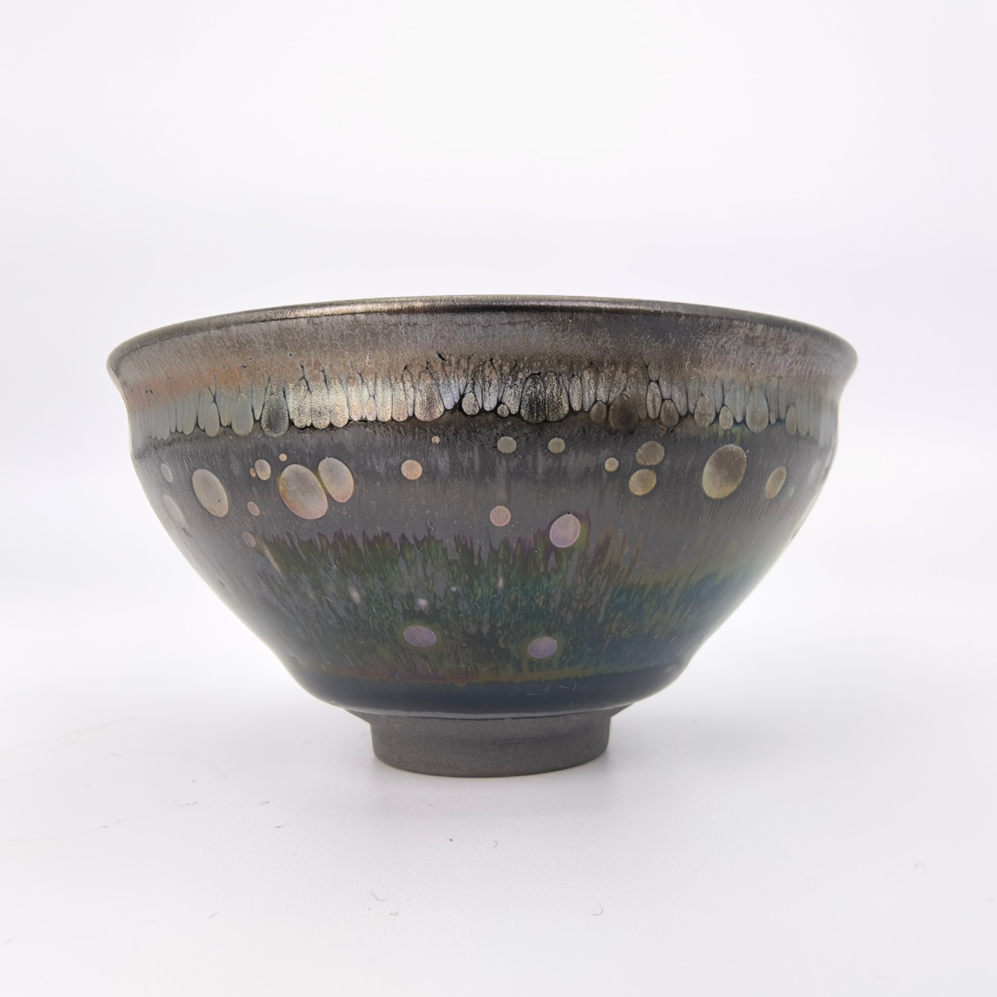 Odin's Sapphire Gaze tied-mouth Yohen Jian Zhan Tea Cup