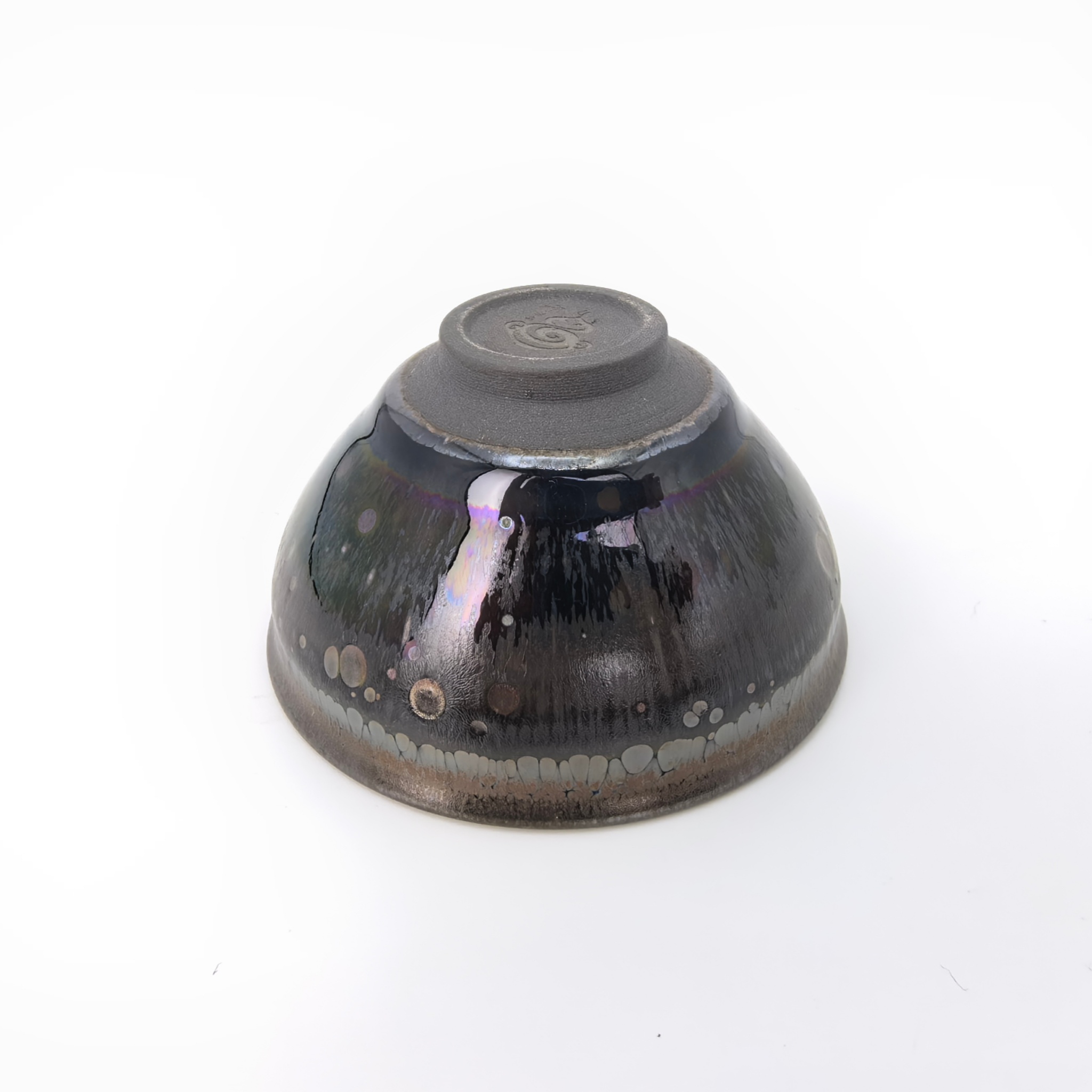 Odin's Sapphire Gaze tied-mouth Yohen Jian Zhan Tea Cup