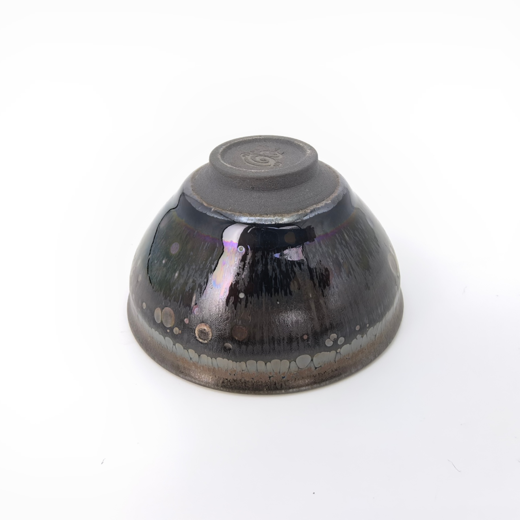 Odin's Sapphire Gaze tied-mouth Yohen Jian Zhan Tea Cup