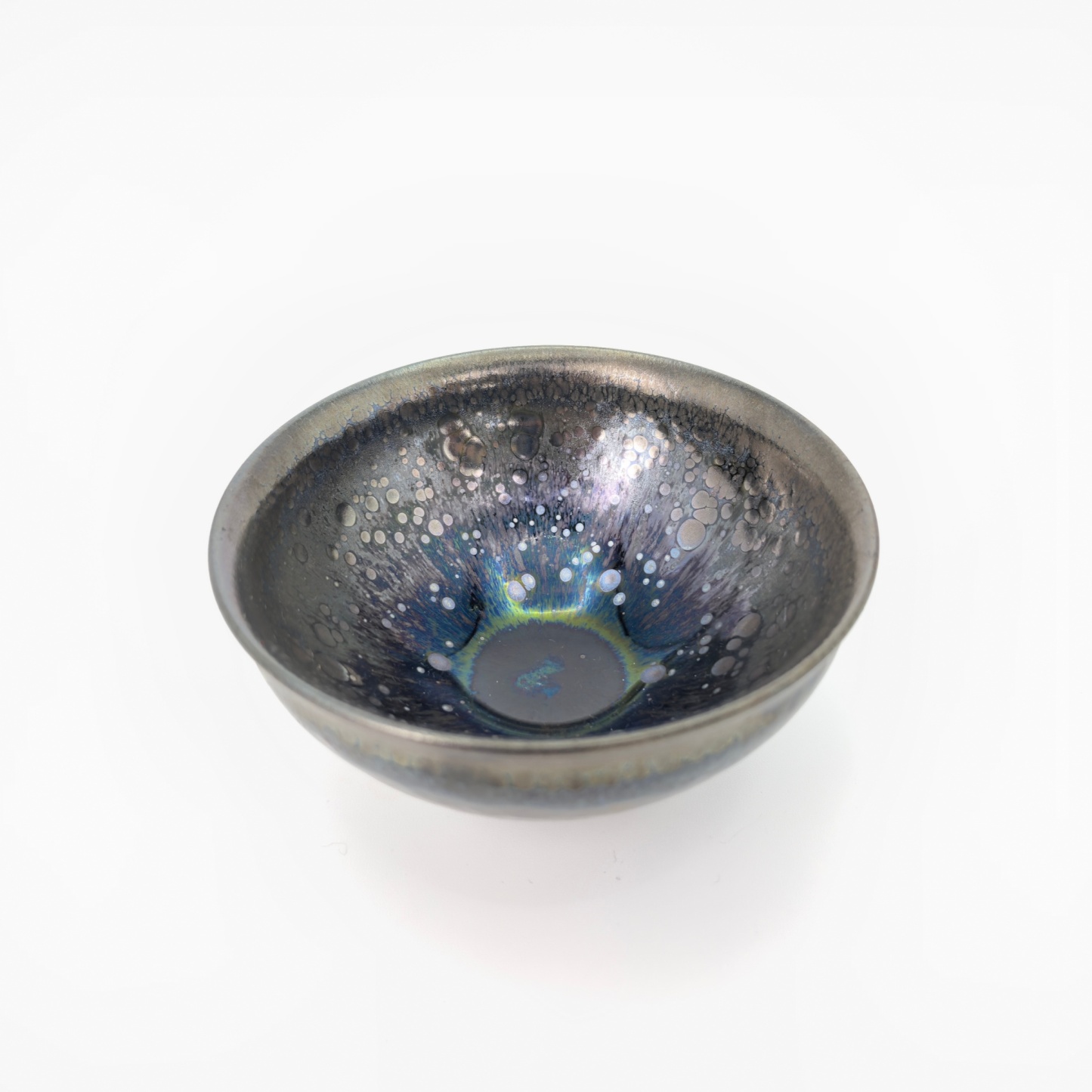 Zeus' Thunderbolt Sparkles tied-mouth Yohen Jian Zhan Tea Cup