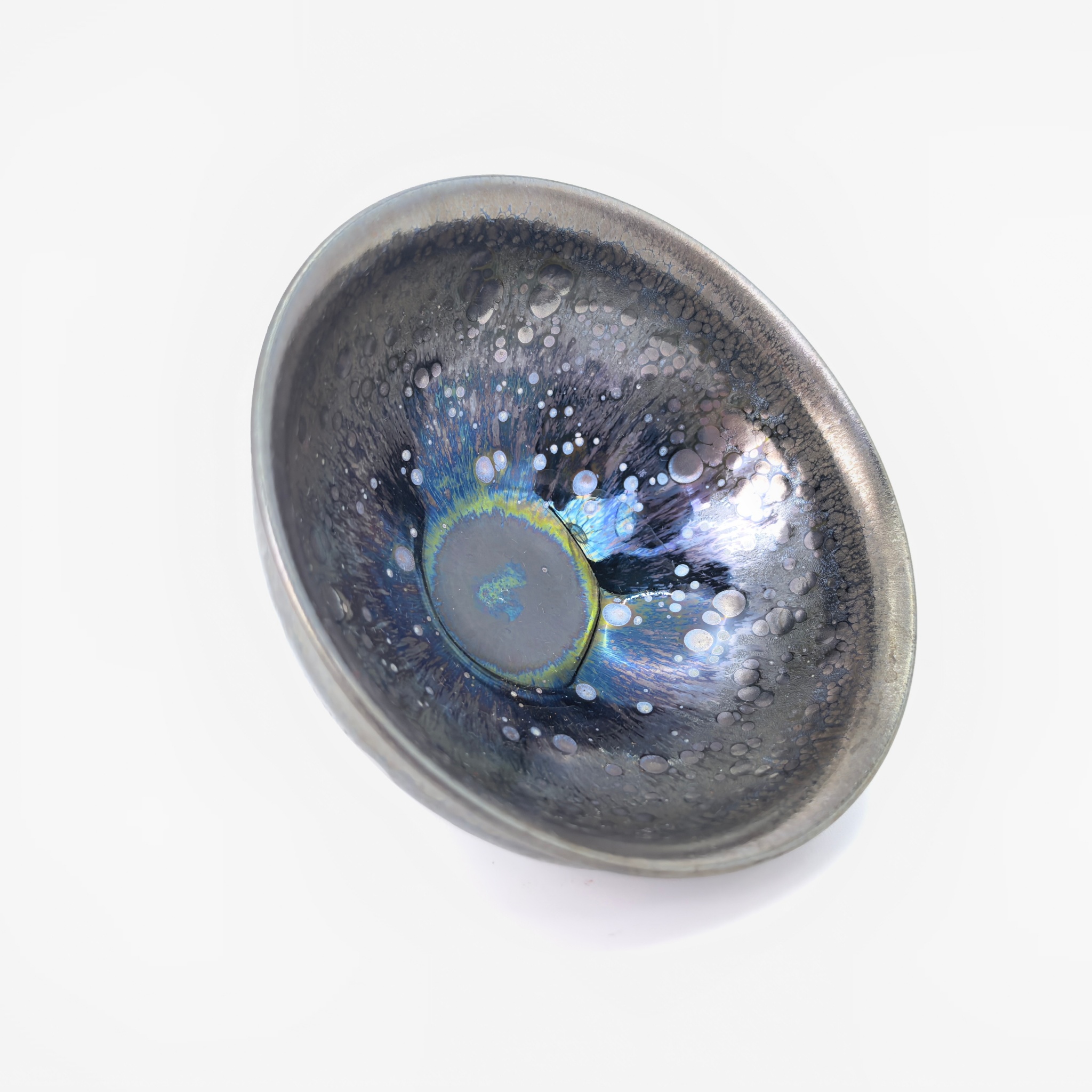 Zeus' Thunderbolt Sparkles tied-mouth Yohen Jian Zhan Tea Cup