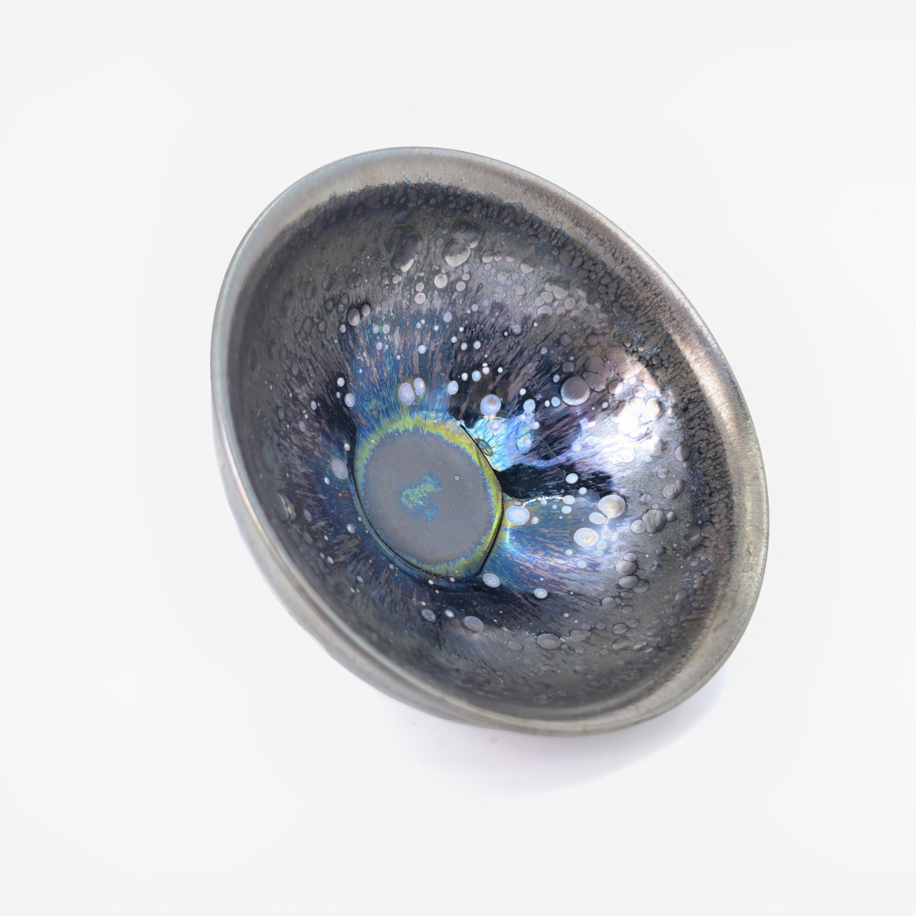 Zeus' Thunderbolt Sparkles tied-mouth Yohen Jian Zhan Tea Cup