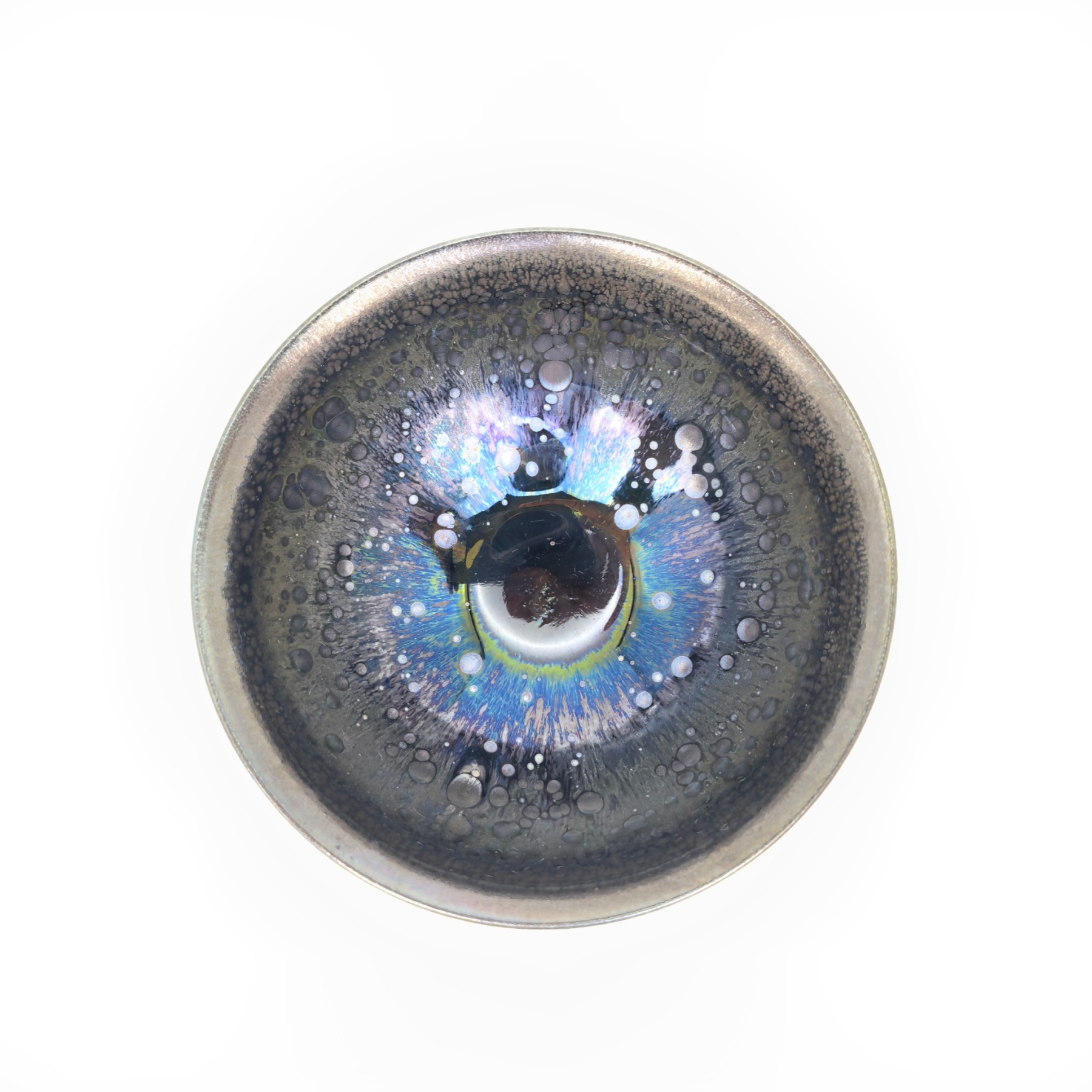 Zeus' Thunderbolt Sparkles tied-mouth Yohen Jian Zhan Tea Cup