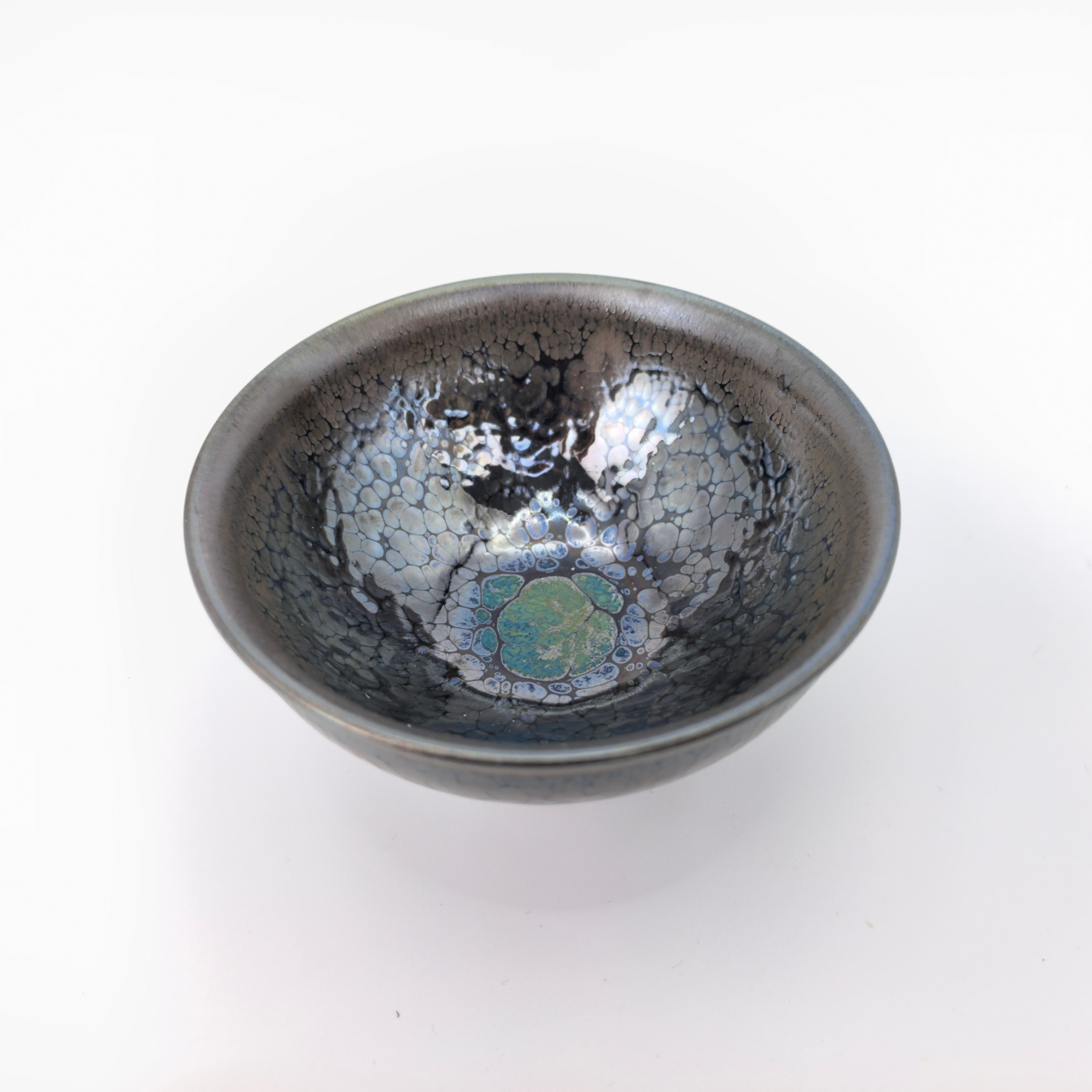 Prometheus' Fiery Gems tied-mouth Yohen Jian Zhan Tea Cup