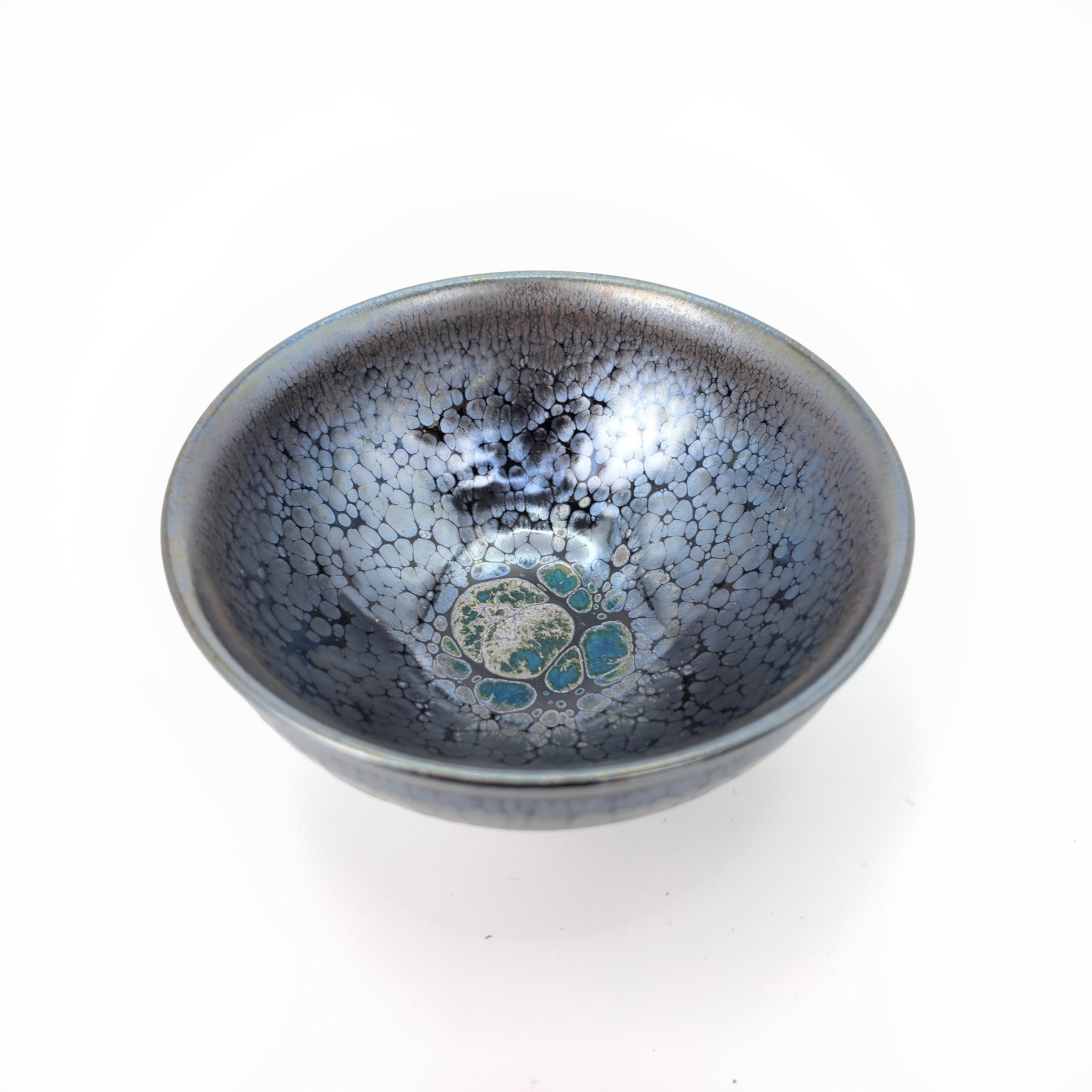 Poseidon's Oceanic Gems tied-mouth Yohen Jian Zhan Tea Cup