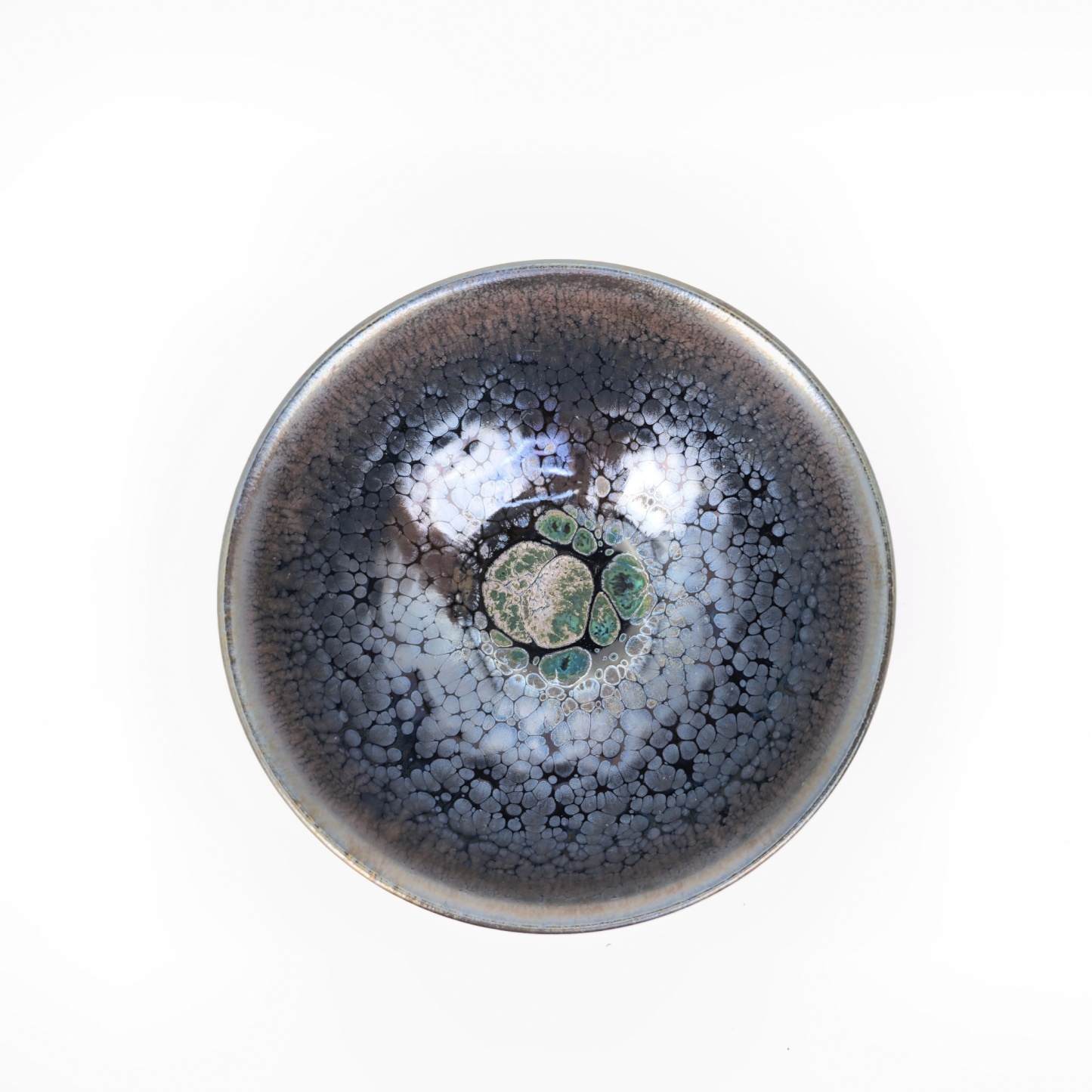 Poseidon's Oceanic Gems tied-mouth Yohen Jian Zhan Tea Cup