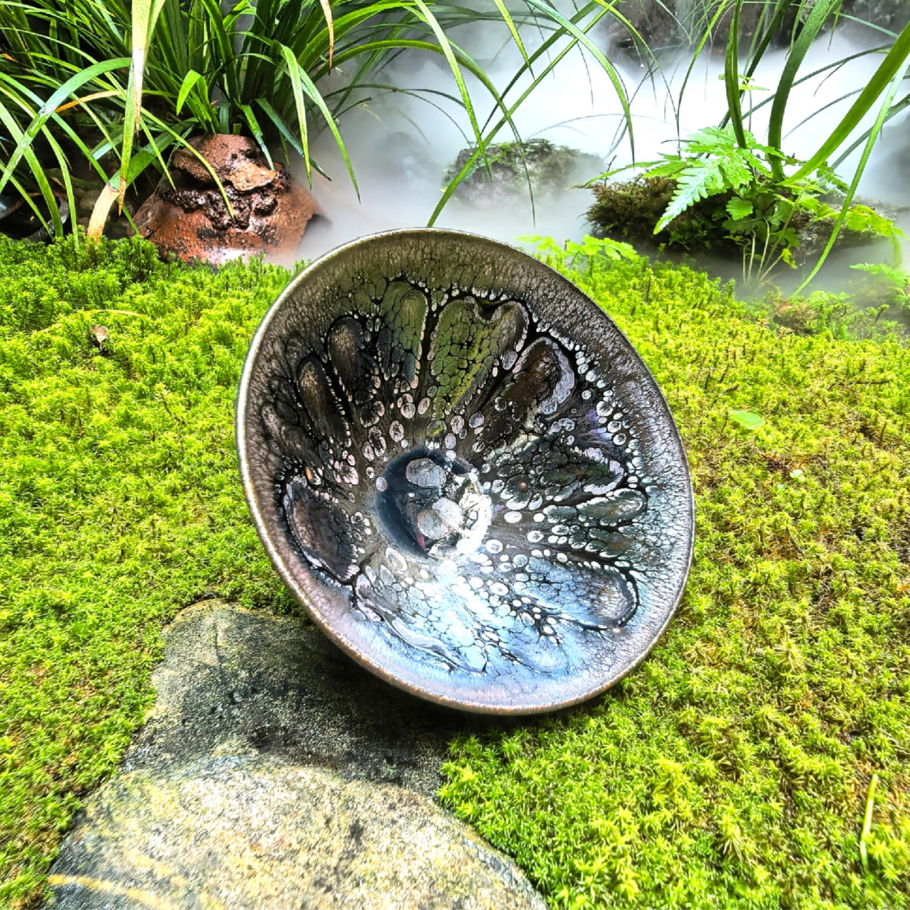 Midgard's Prismatic Cup wide-mouth Yohen Jian Zhan Tea Cup