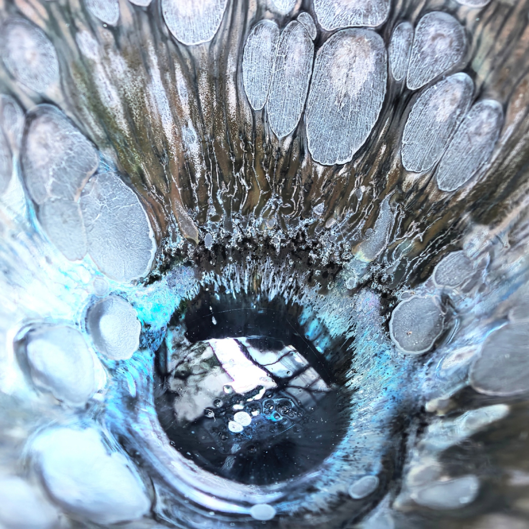 Poseidon's Abyssal Chalice wide-mouth Yohen Jian Zhan Tea Cup