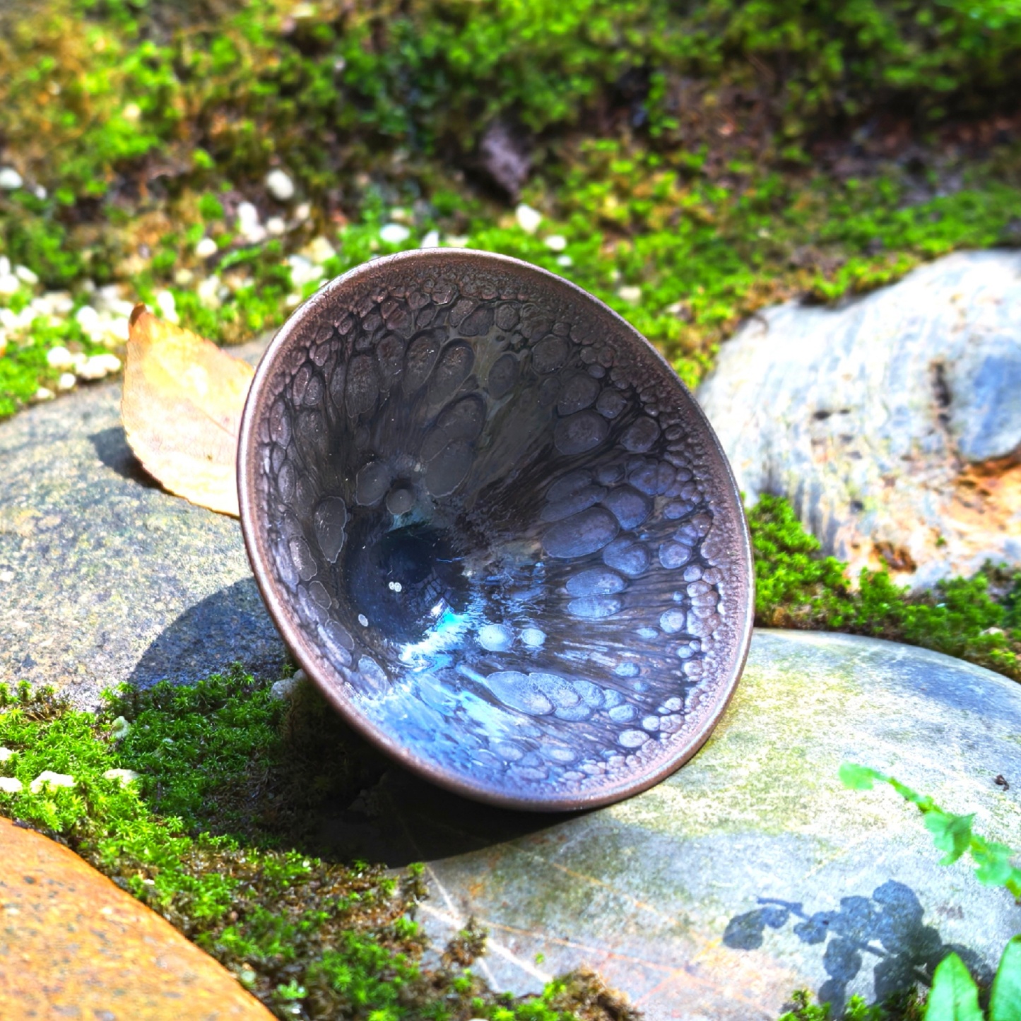 Poseidon's Abyssal Chalice wide-mouth Yohen Jian Zhan Tea Cup