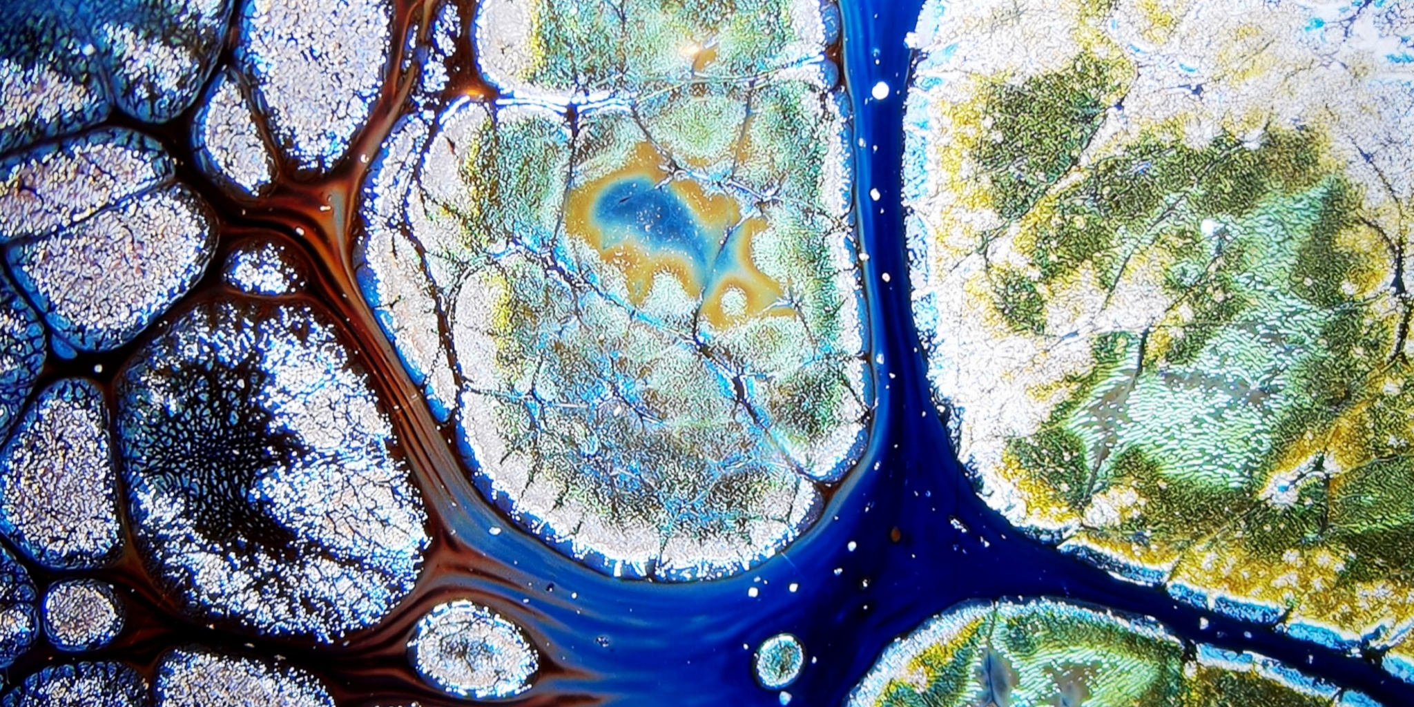 Poseidon's Oceanic Gems tied-mouth Yohen Jian Zhan Tea Cup