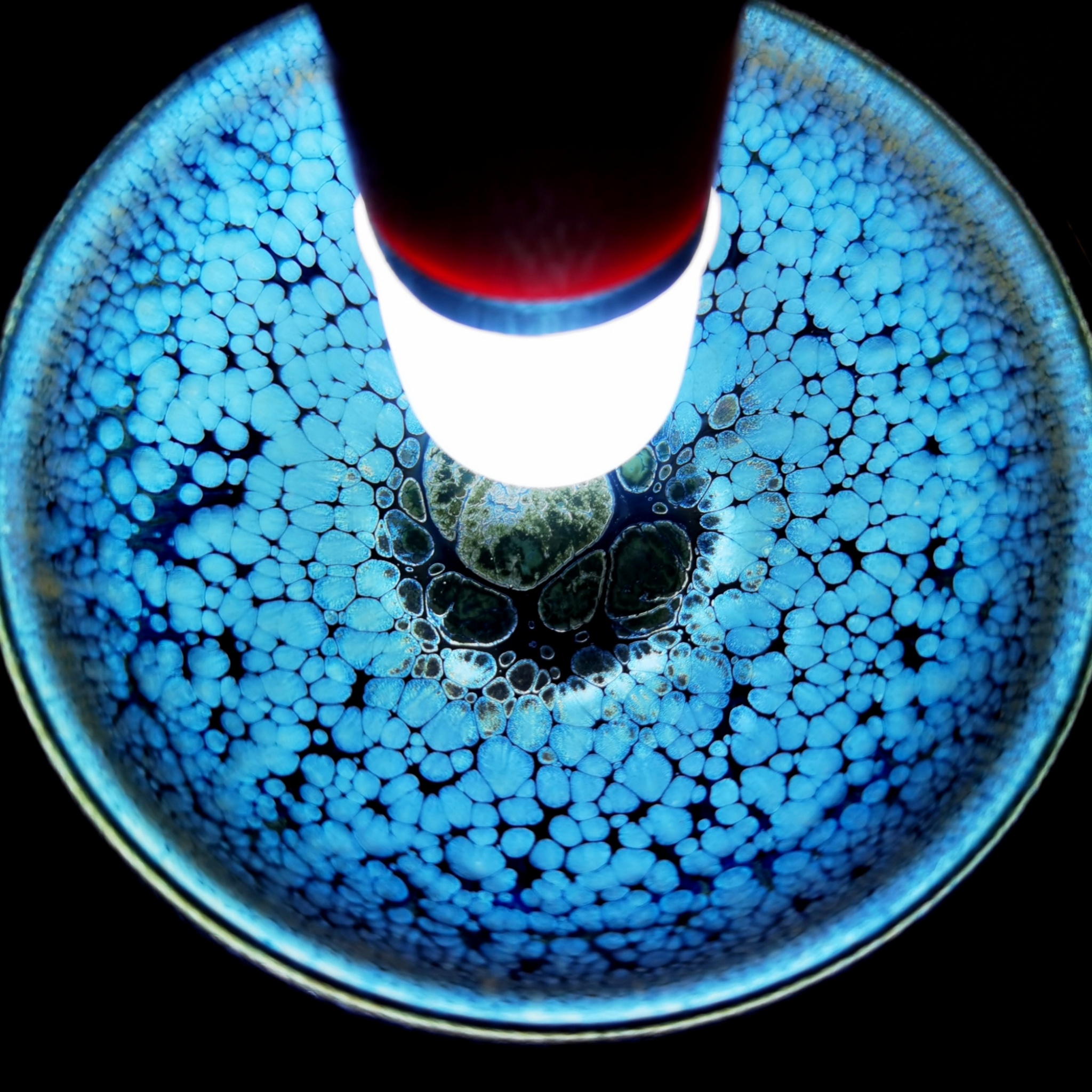 Poseidon's Oceanic Gems tied-mouth Yohen Jian Zhan Tea Cup