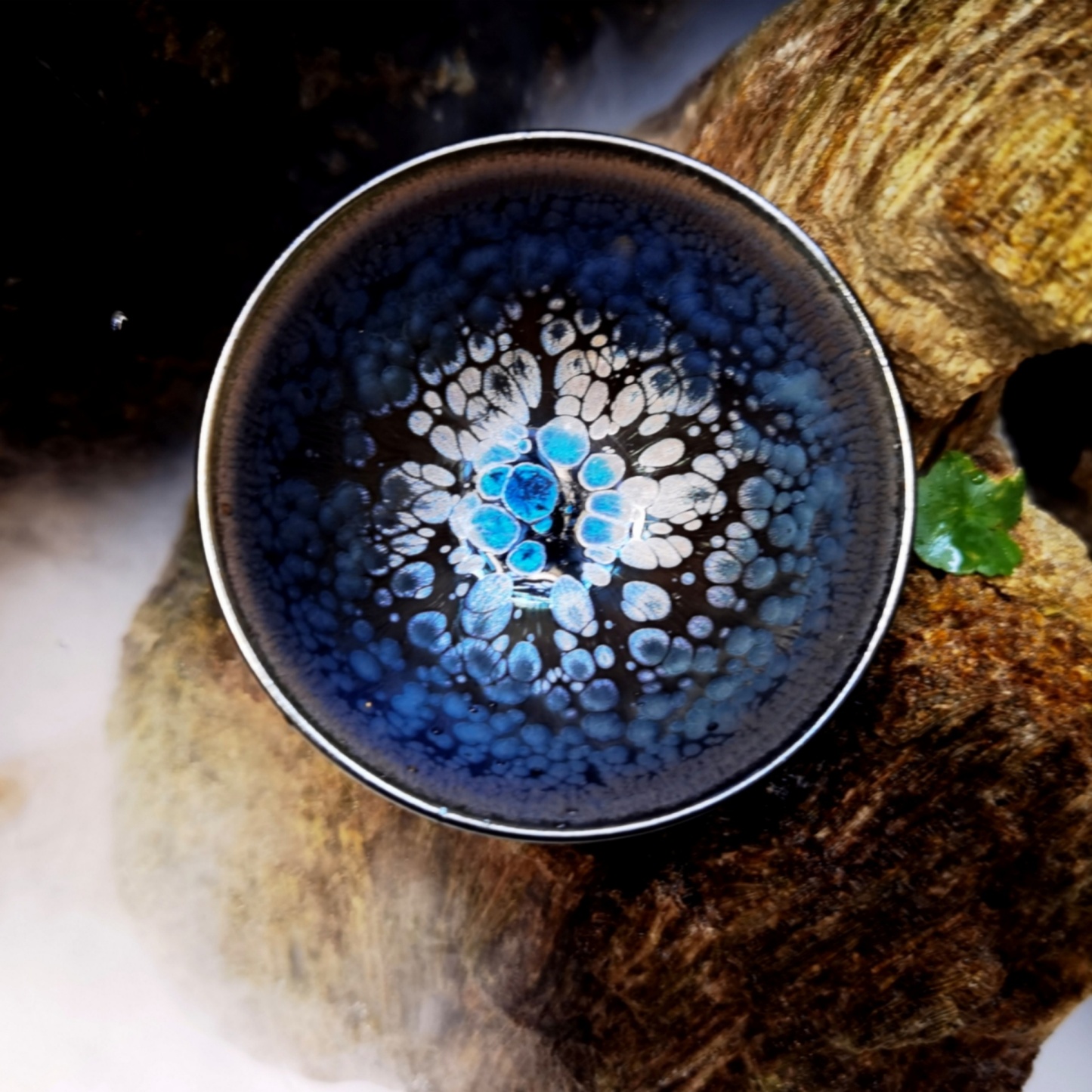 Valkyrie's Celestial Shards tied-mouth Yohen Jian Zhan Tea Cup