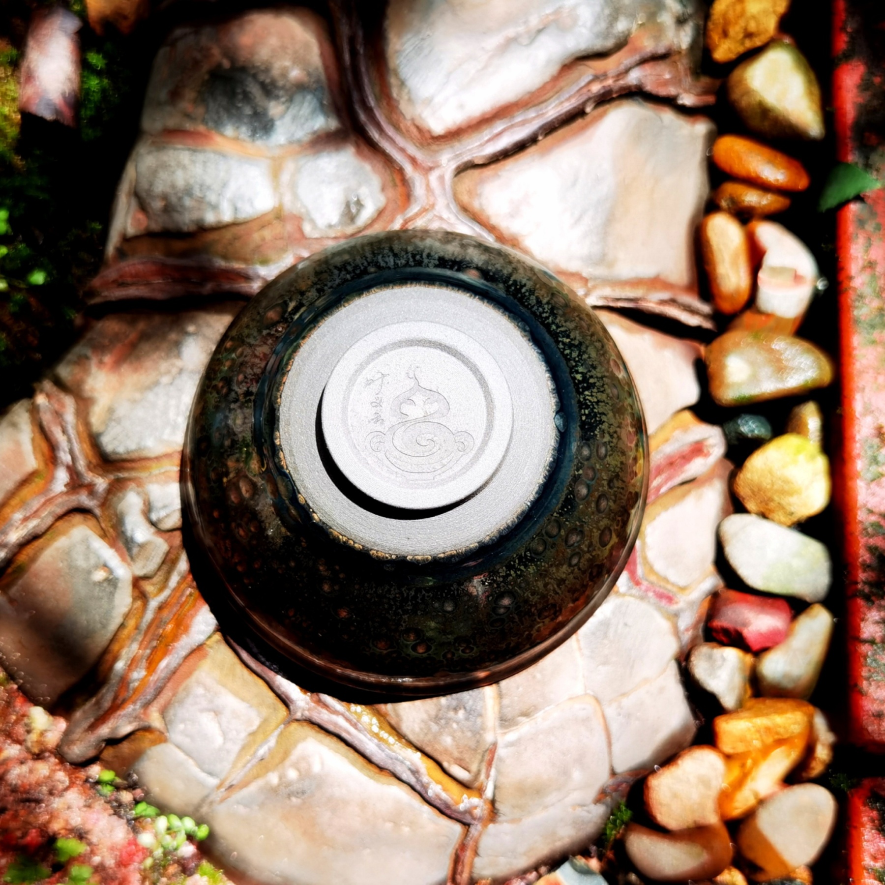 Zeus' Thunderbolt Sparkles tied-mouth Yohen Jian Zhan Tea Cup