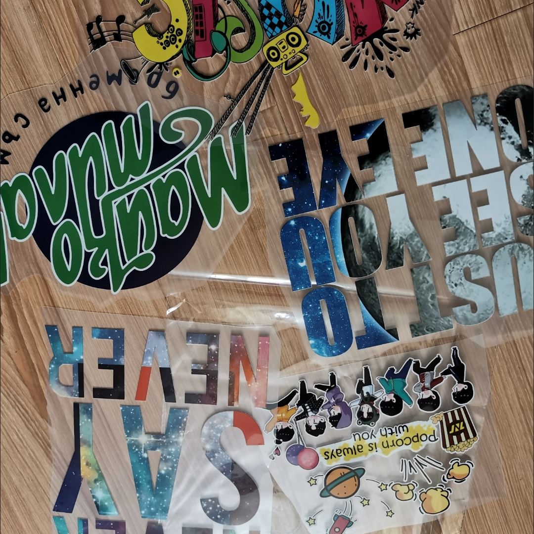 White ink heat transfer label series