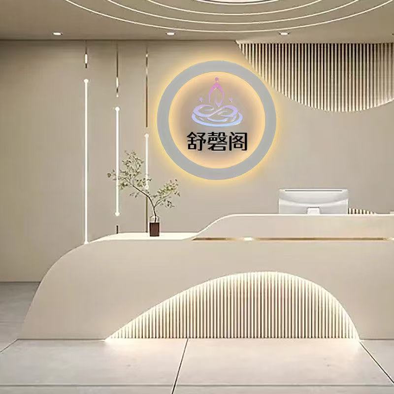 圆型LOGO公司背景墙（可定制）