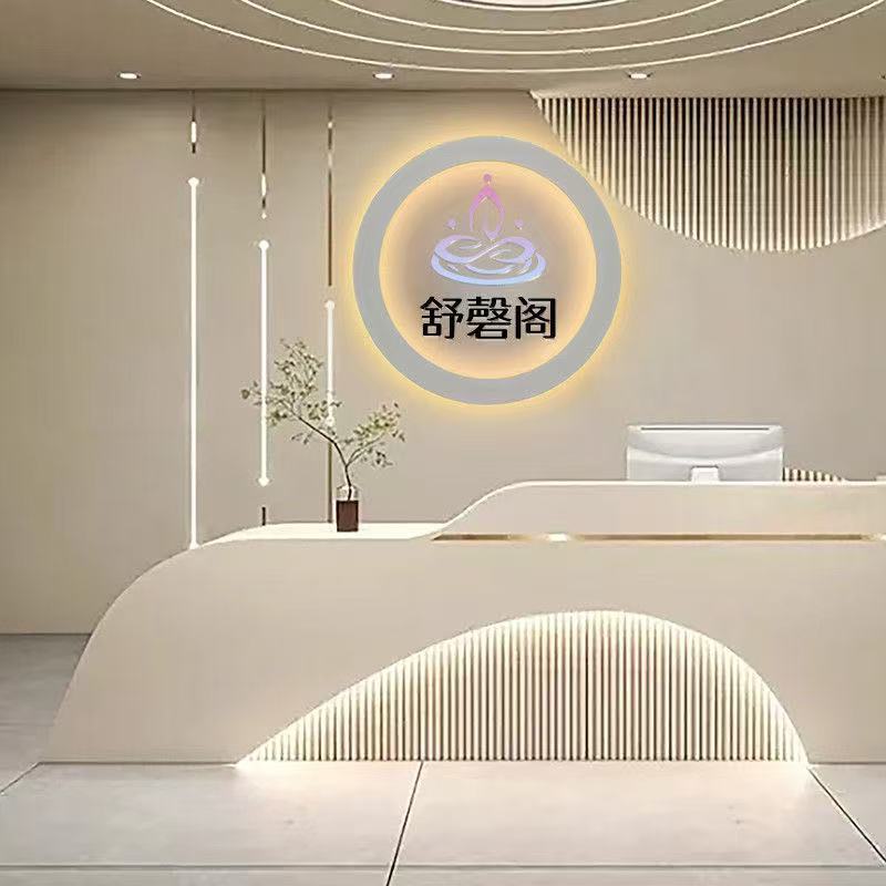 圆型LOGO公司背景墙（可定制）