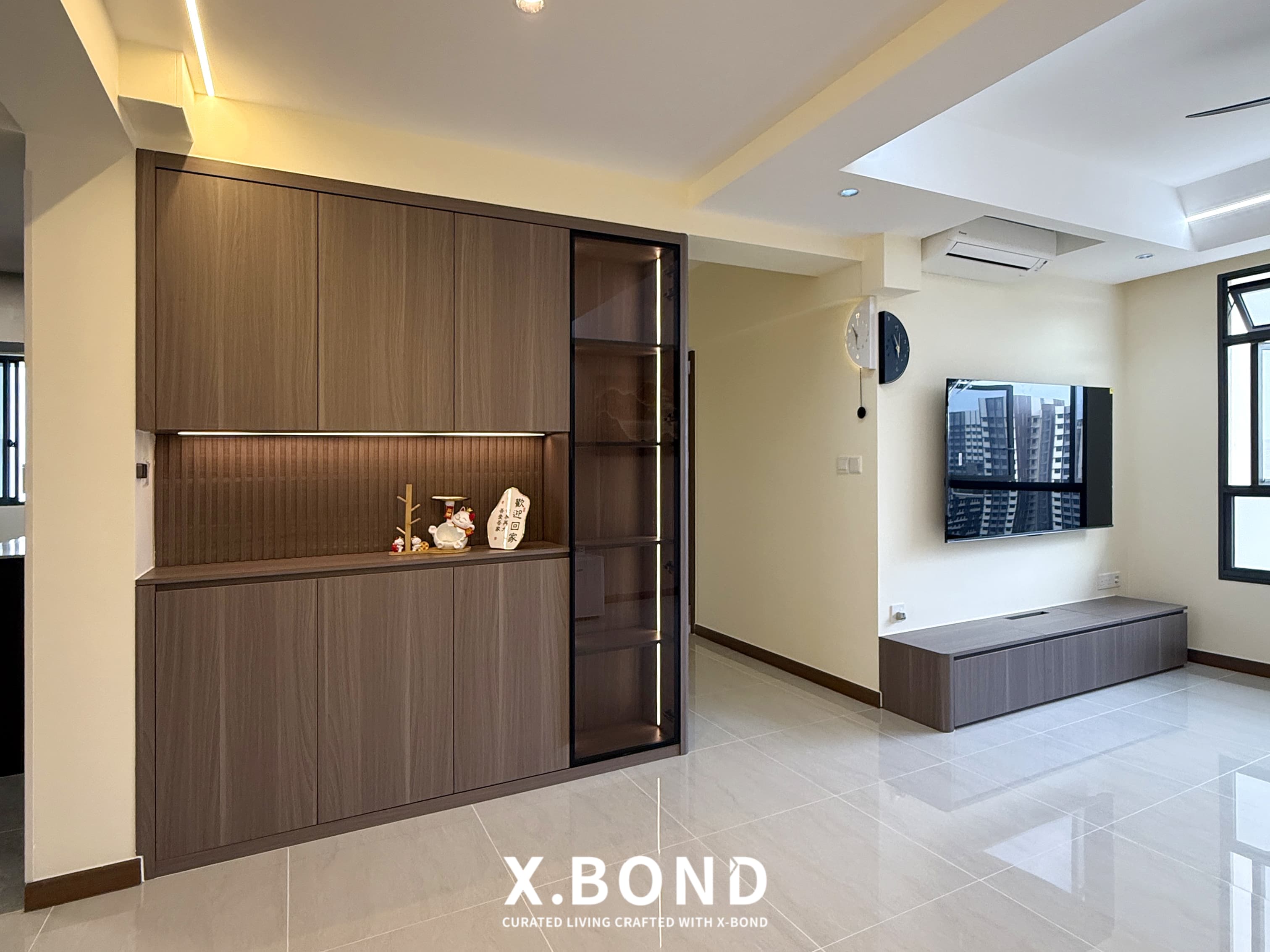 Modern Minimalist Living Space in Tengah