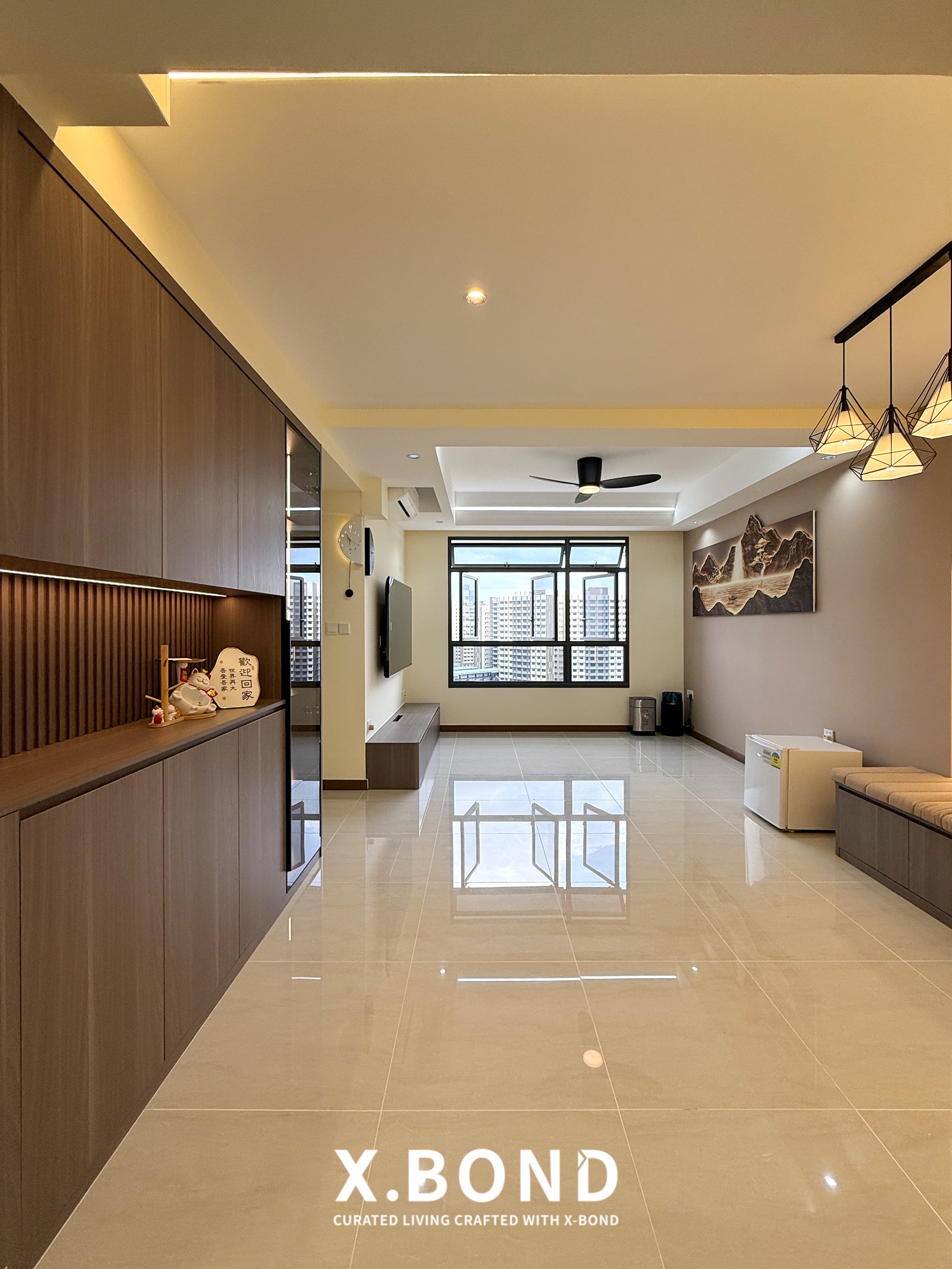 Modern Minimalist Living Space in Tengah