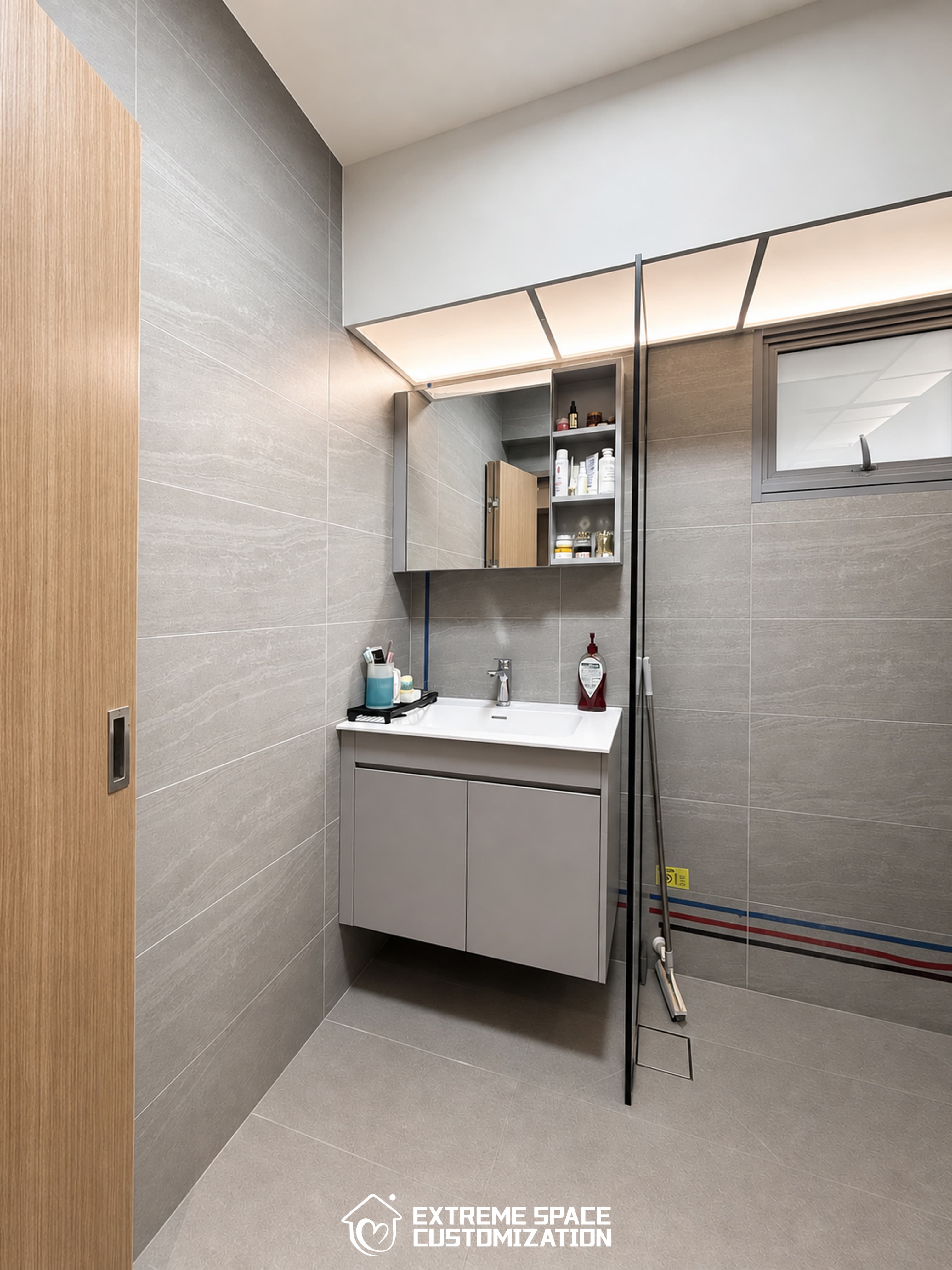 Monochrome Minimalist HDB Full House in Tengah Garden Walk