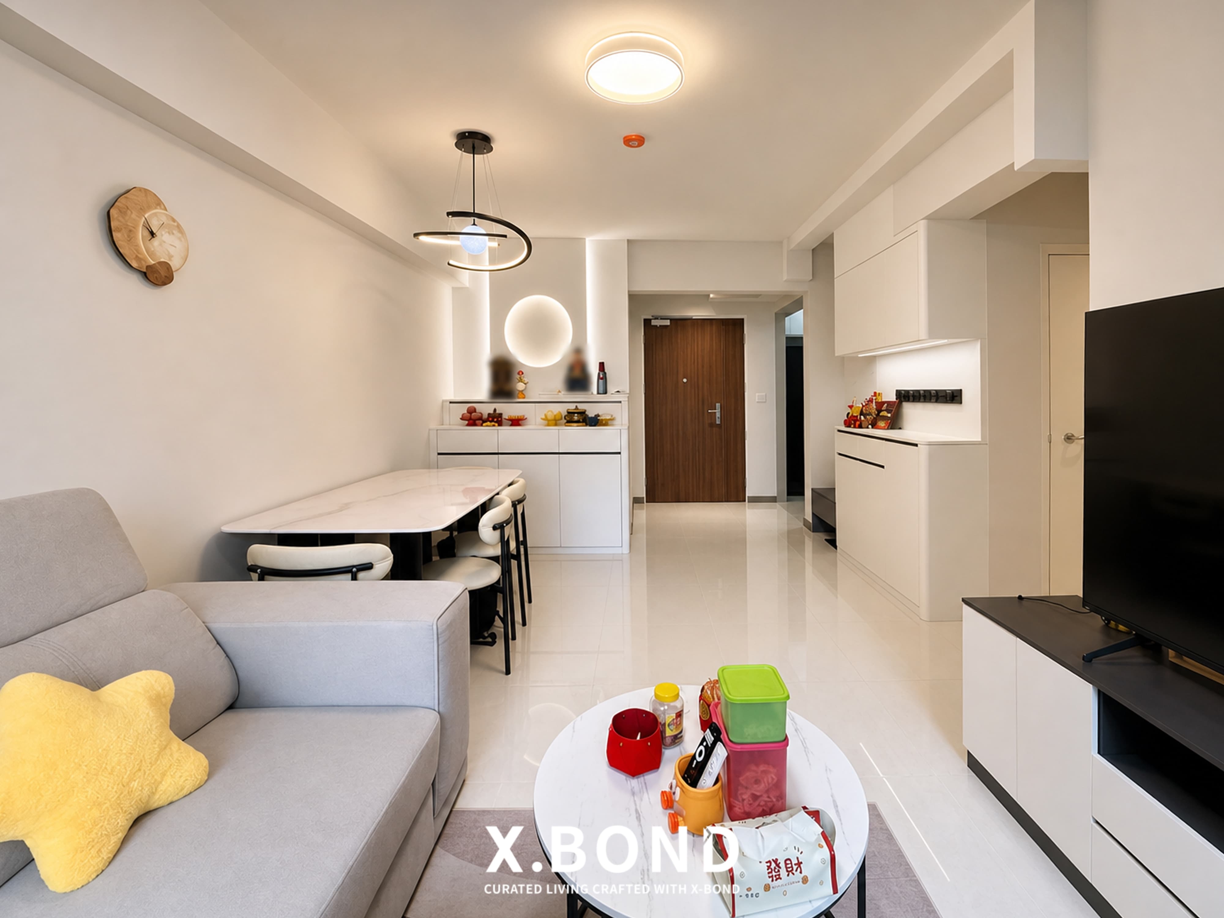 Monochrome Minimalist HDB Full House in Tengah Garden Walk