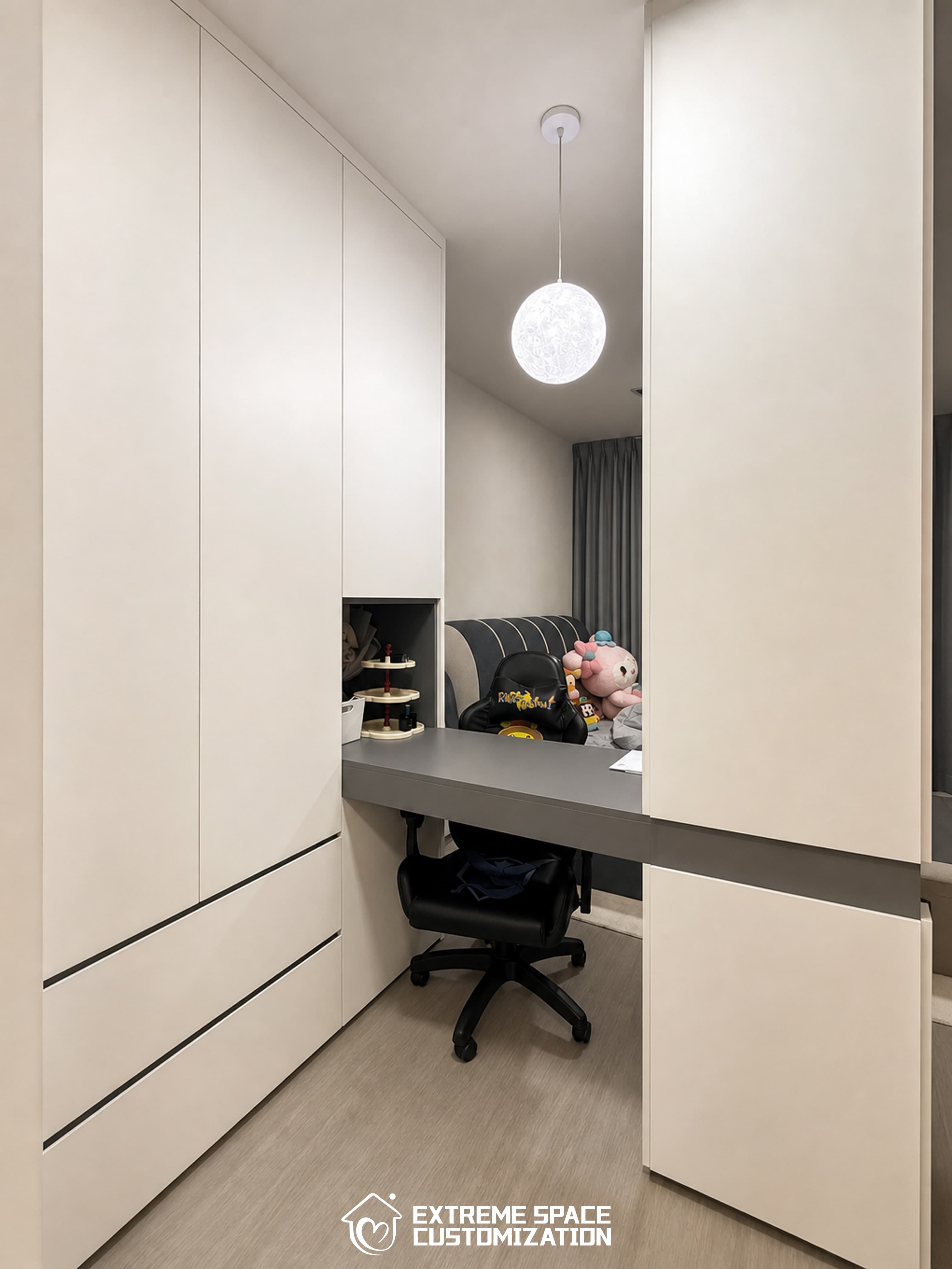 Monochrome Minimalist HDB Full House in Tengah Garden Walk