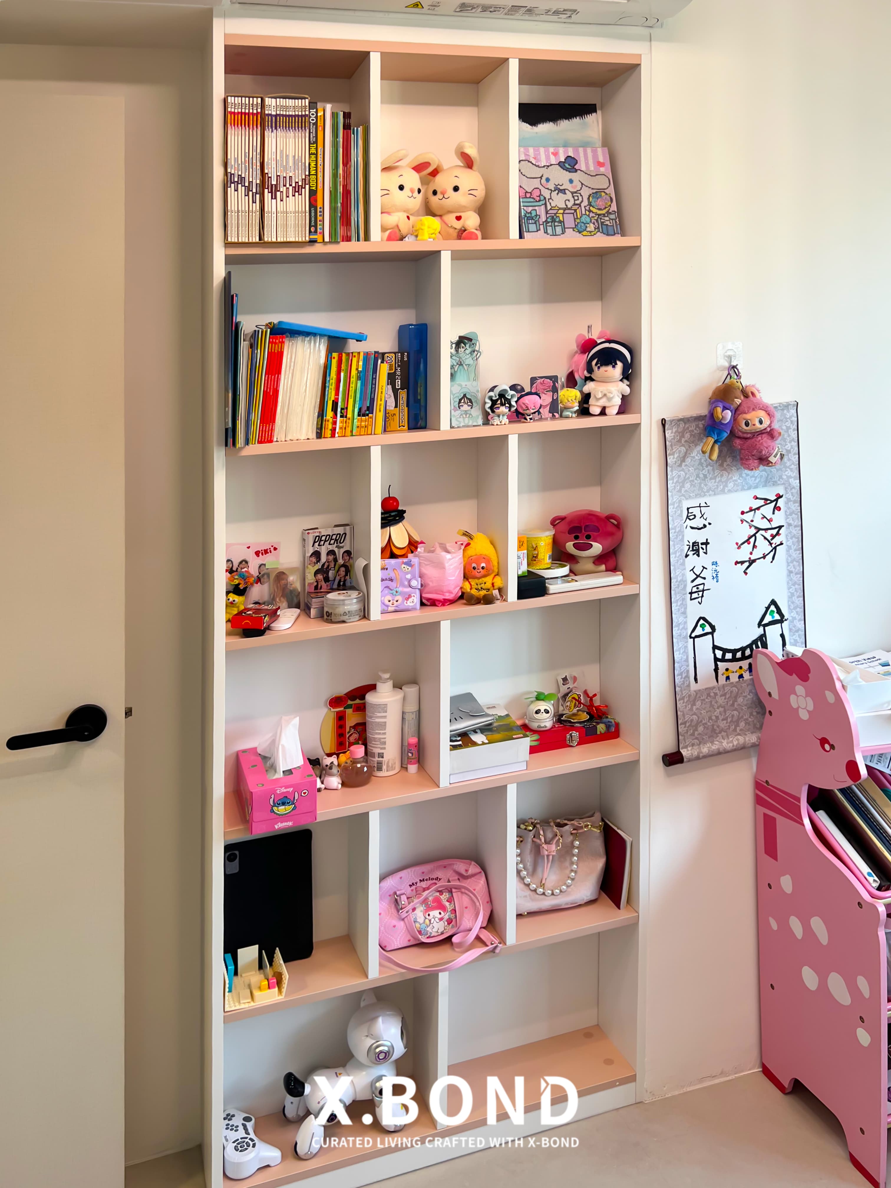 Pastel-Toned Kids’ Bedrooms with Built-In Storage in Yishun