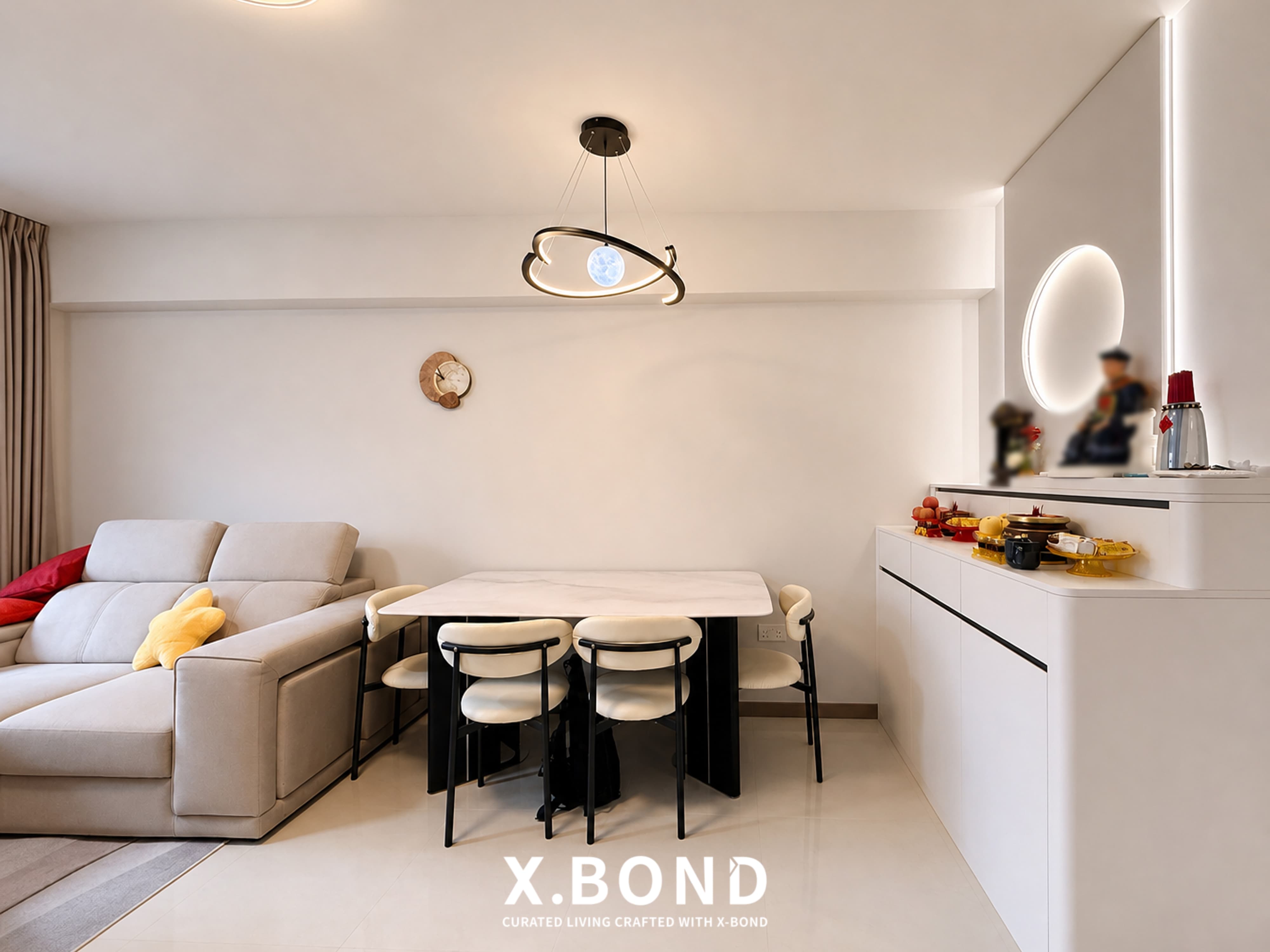 Monochrome Minimalist HDB Full House in Tengah Garden Walk