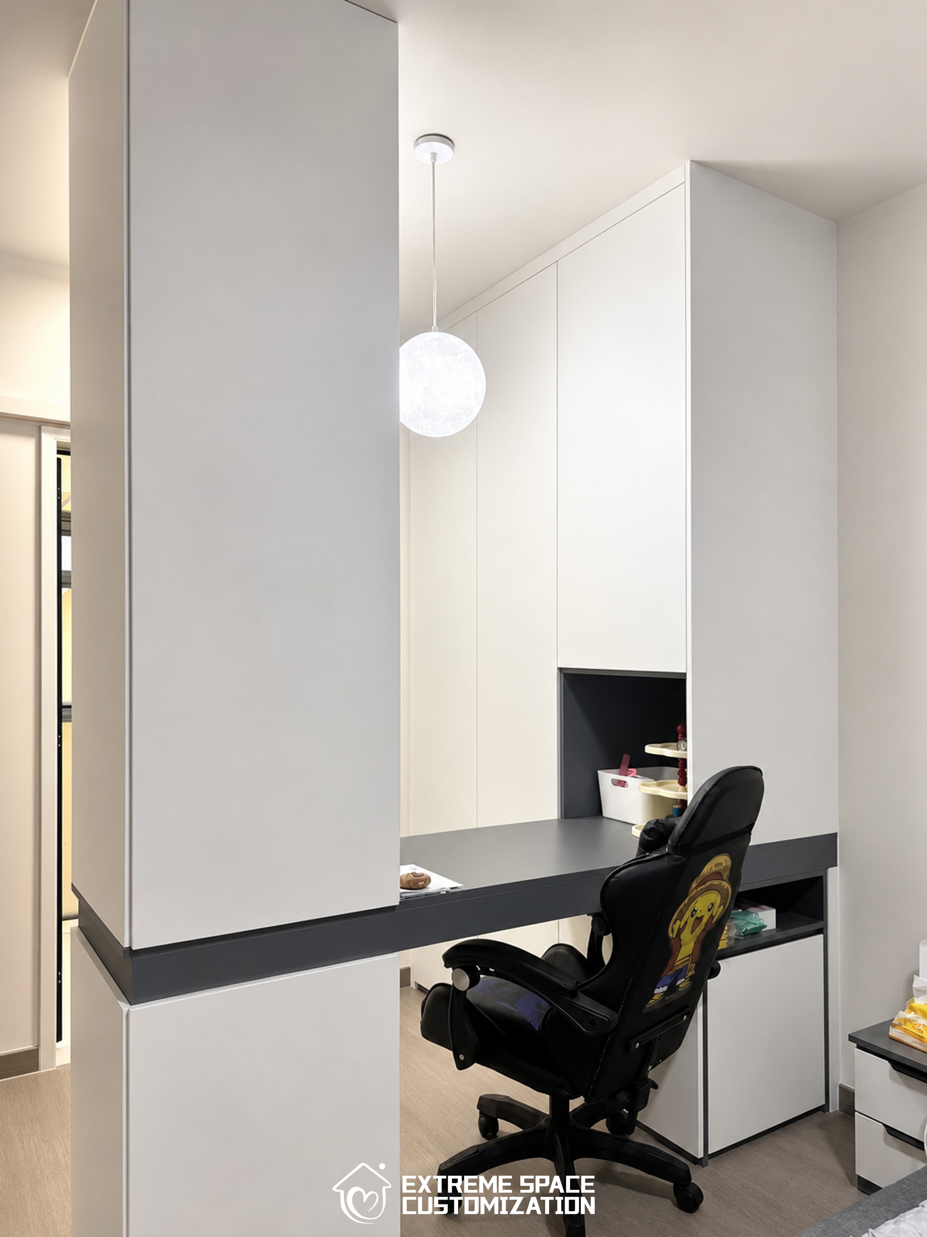 Monochrome Minimalist HDB Full House in Tengah Garden Walk