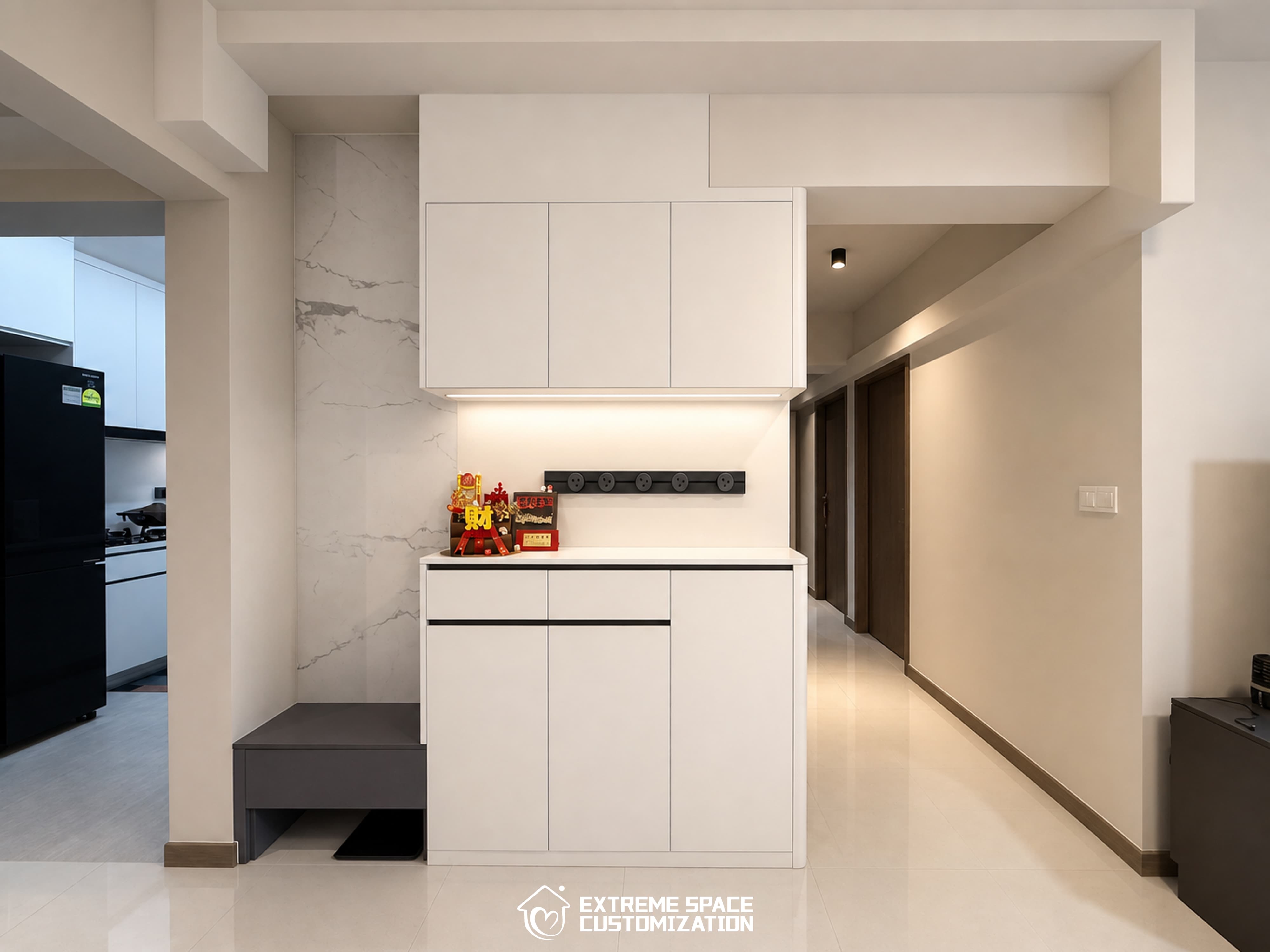 Monochrome Minimalist HDB Full House in Tengah Garden Walk