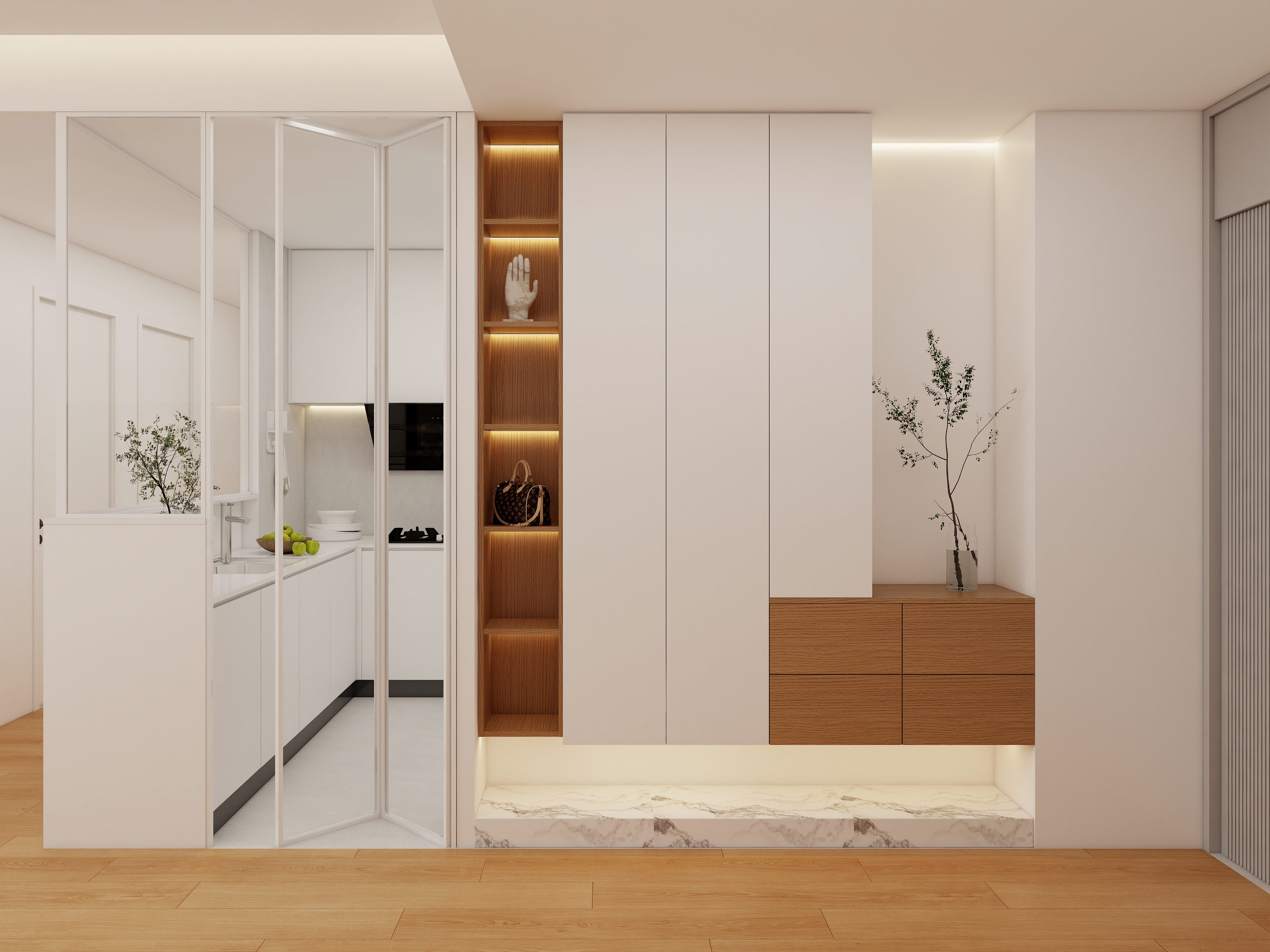 Entryway/Shoe Cabinet 0001-X.BOND Customize Furniture Design