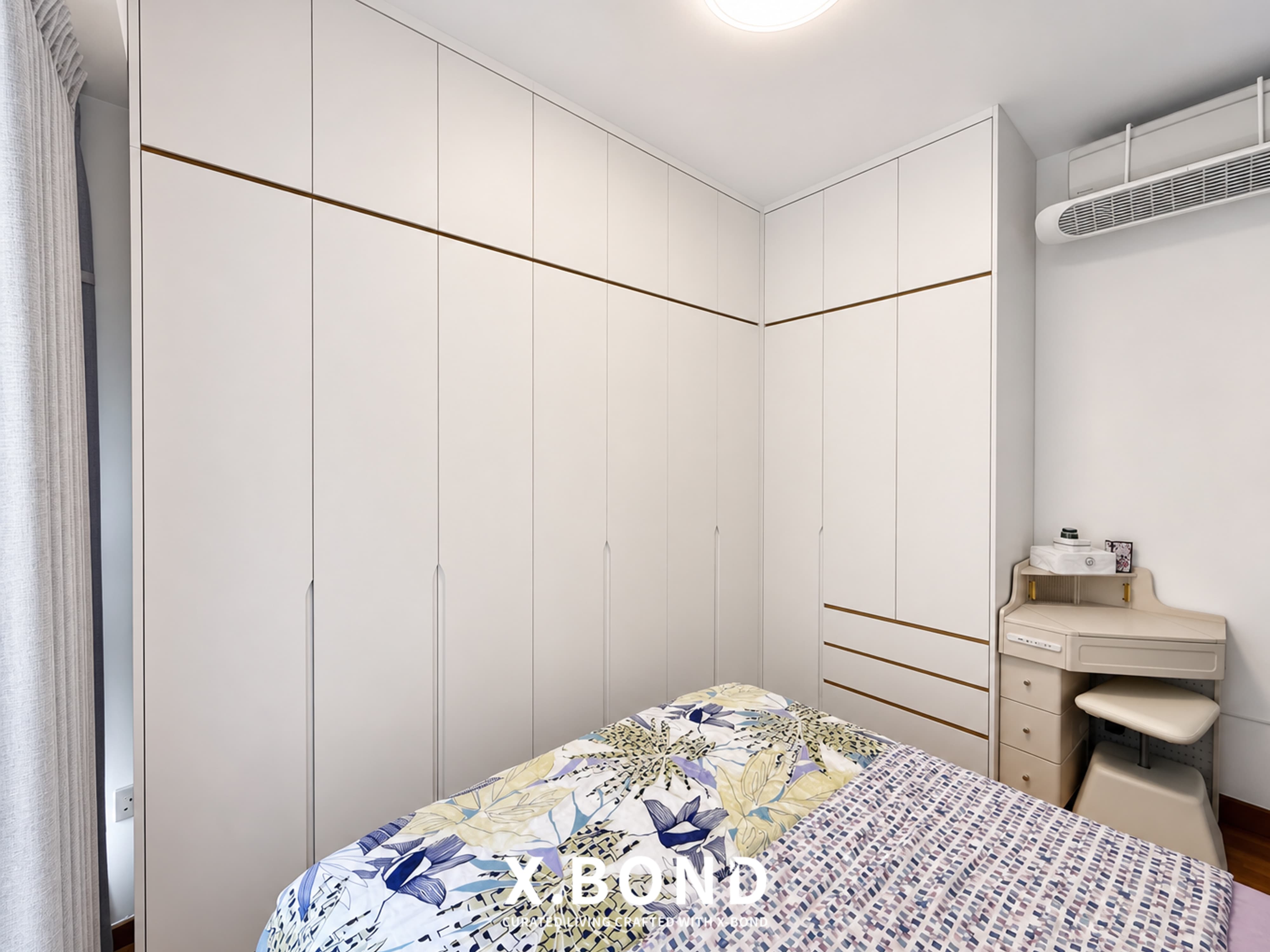 Dark Wood Modern Condo with Murphy Bed in Sims Urban Oasis