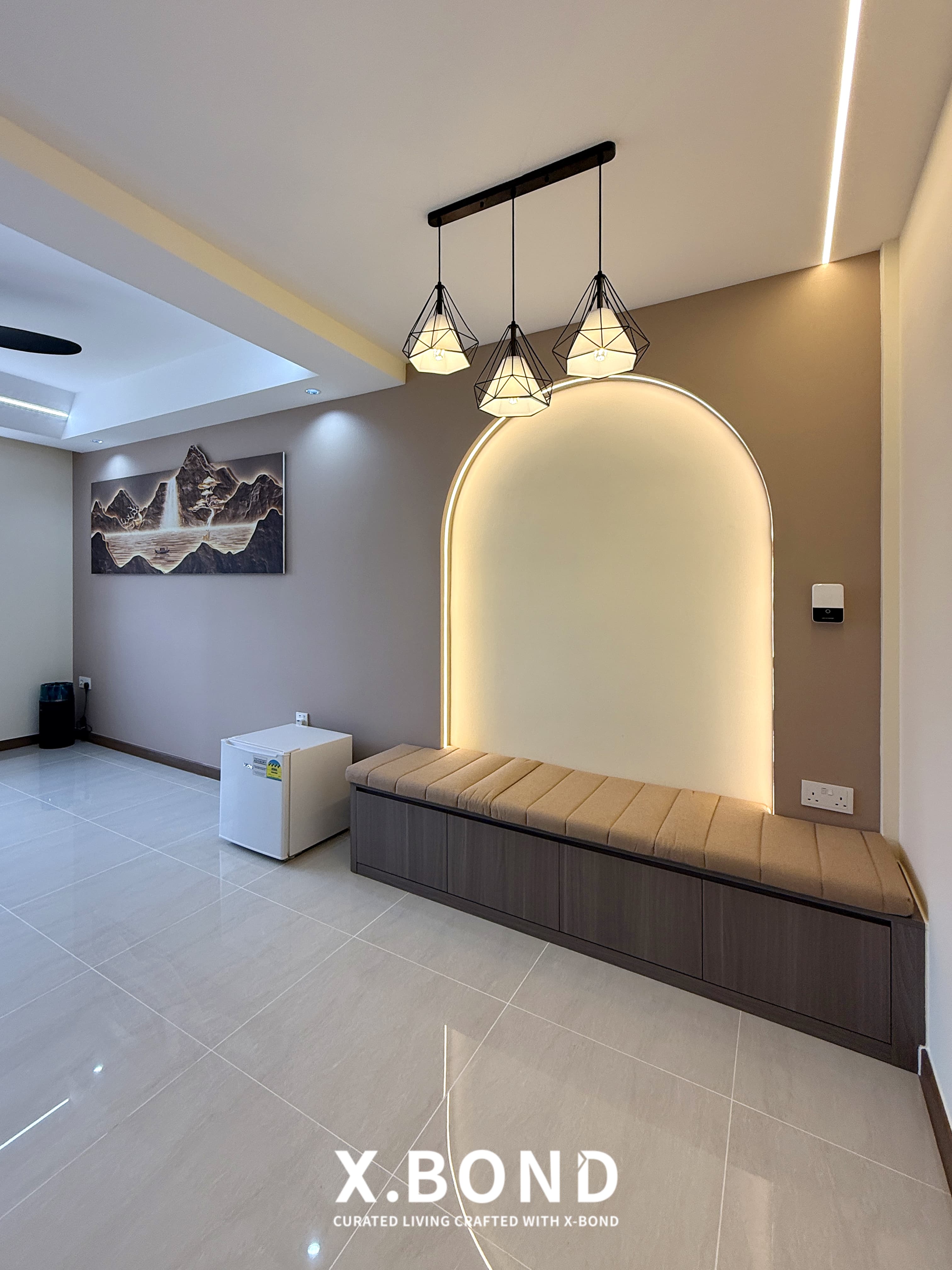 Modern Minimalist Living Space in Tengah